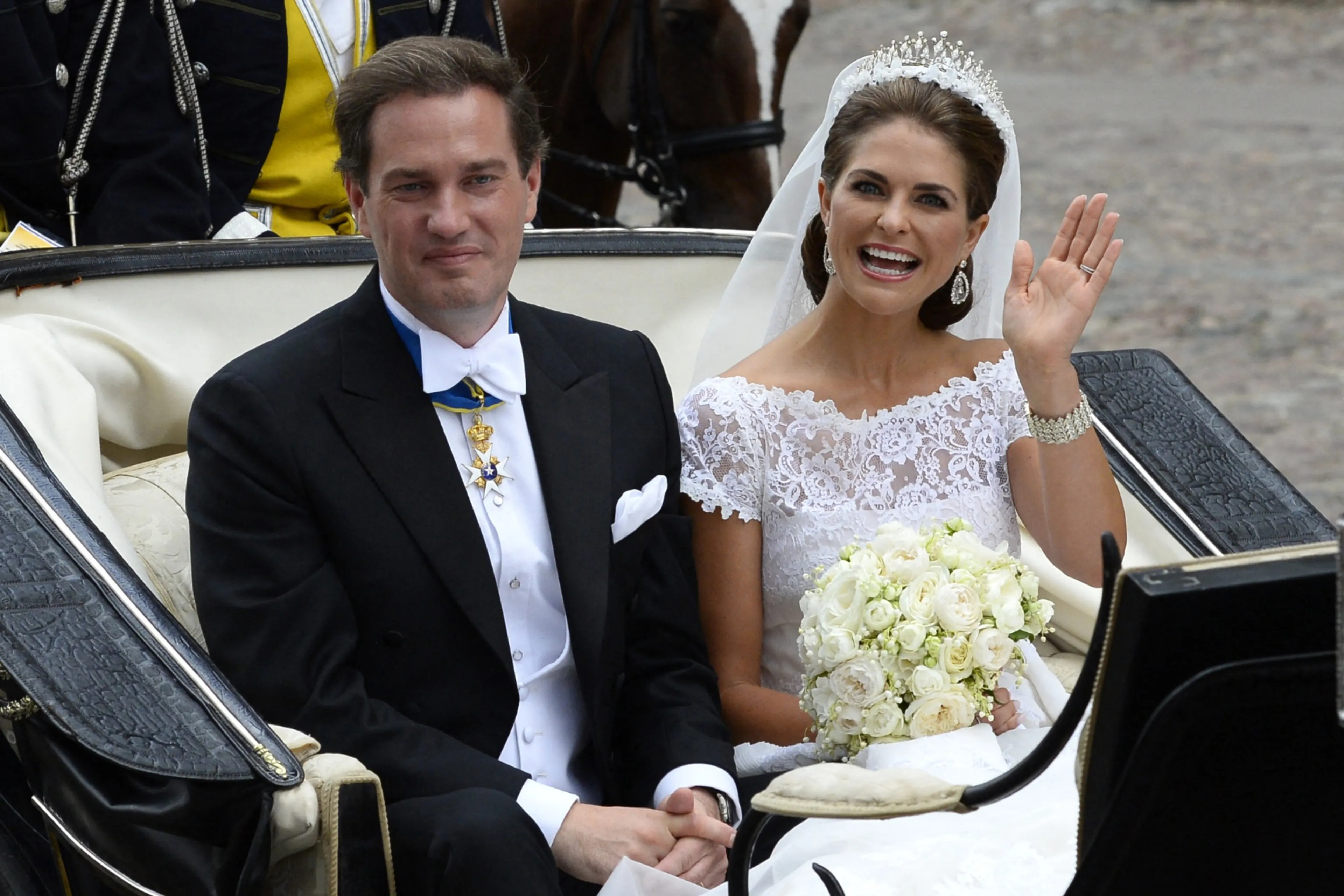 Prinses Madeleine op haar huwelijksdag in 2013.