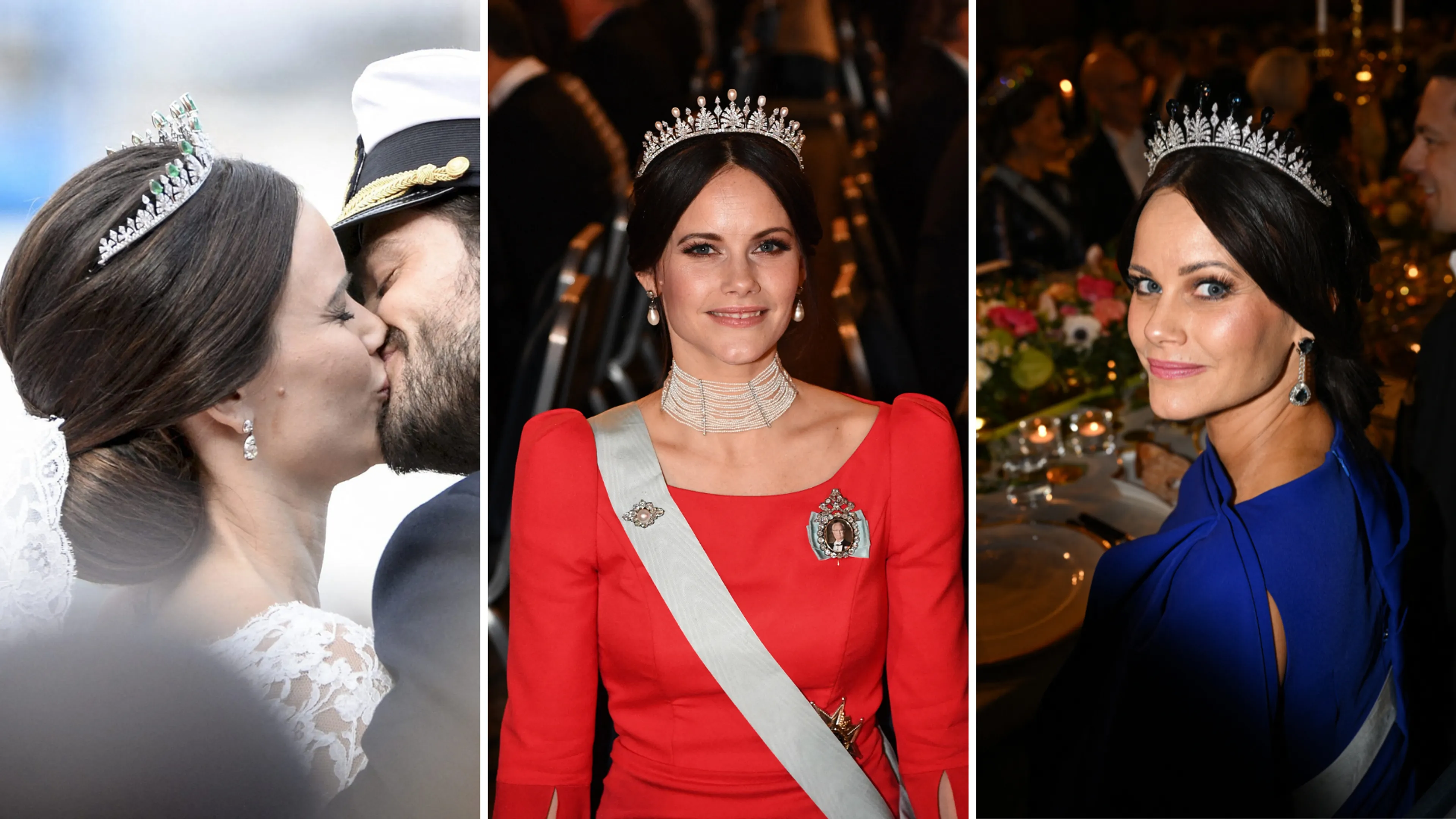 Prinses Sofia met het veelzijdige diadeem (2015, 2018 en 2024).