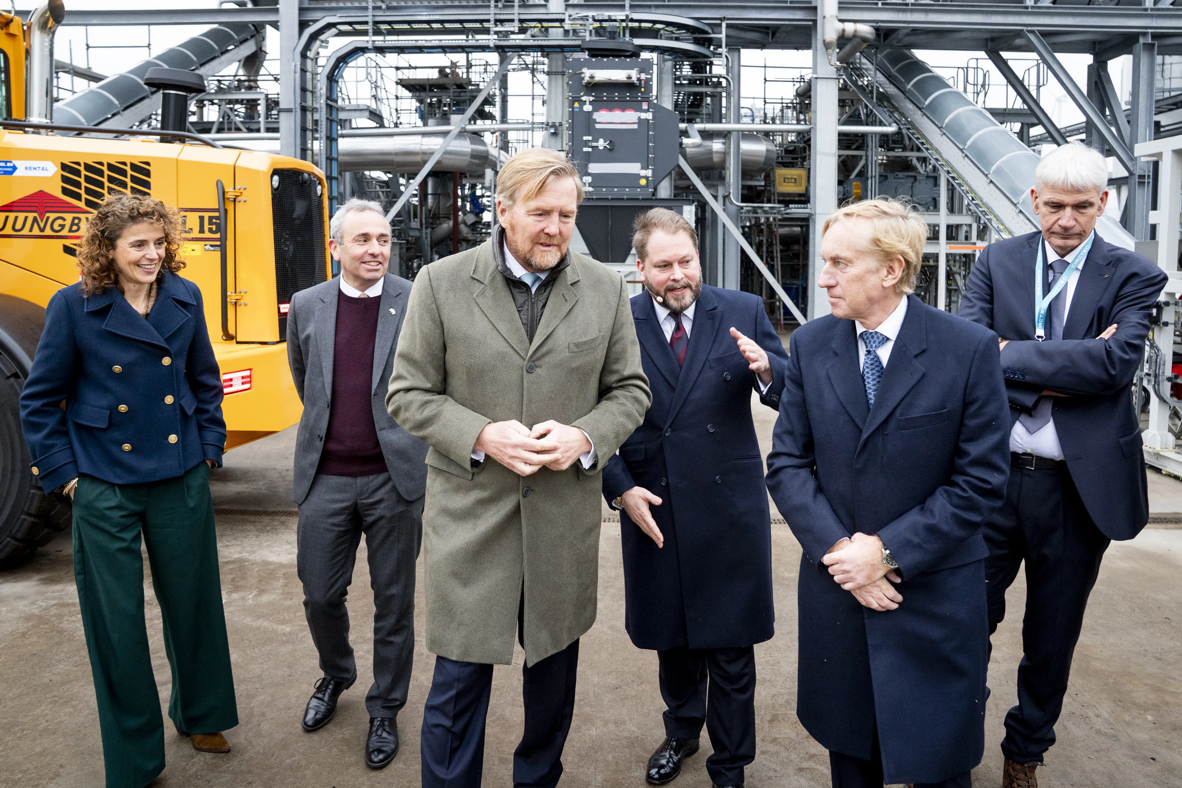 Koning Willem-Alexander in Groningen.