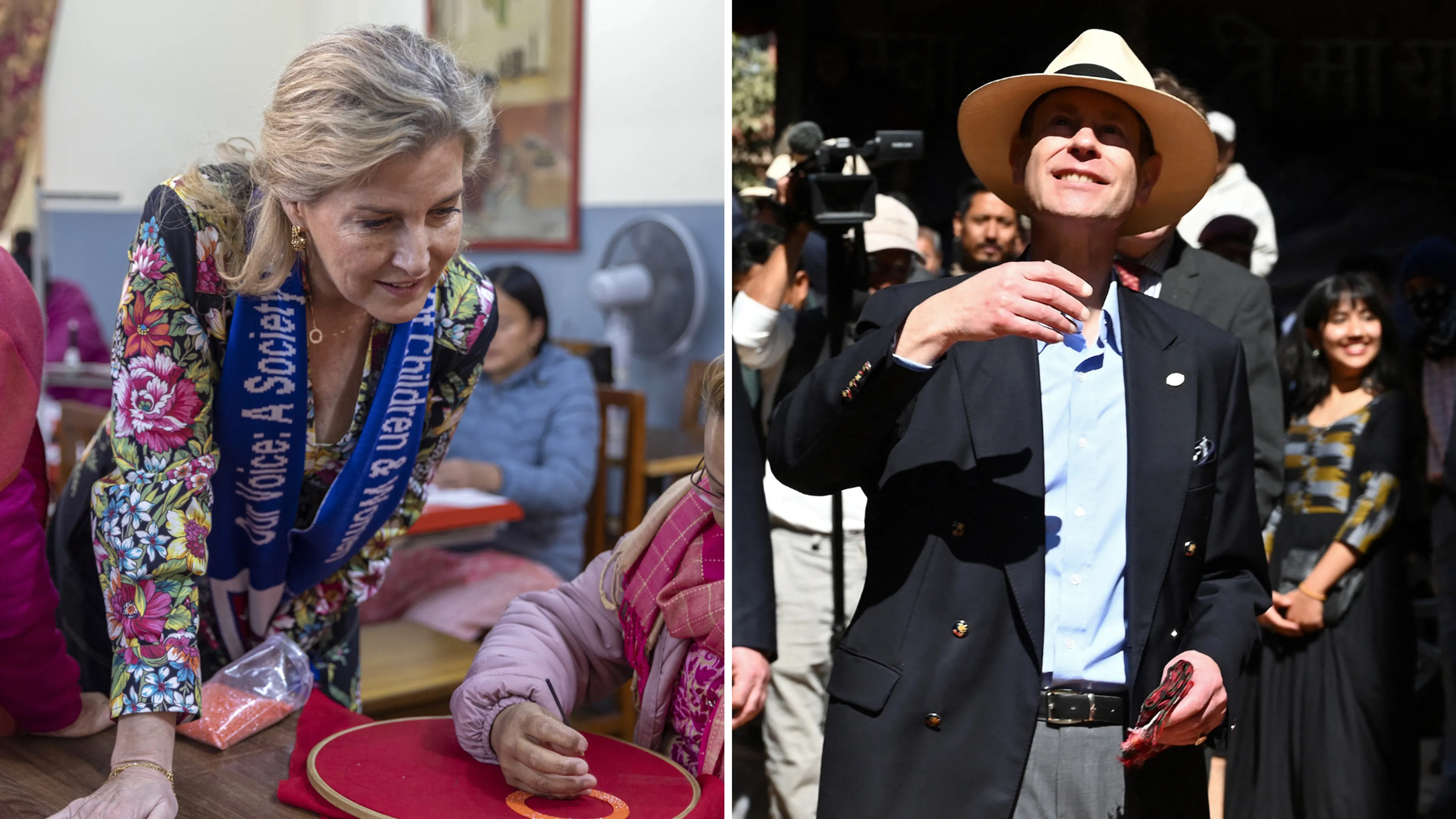 Prins Edward en hertogin Sophie maken een bijzondere reis door Nepal