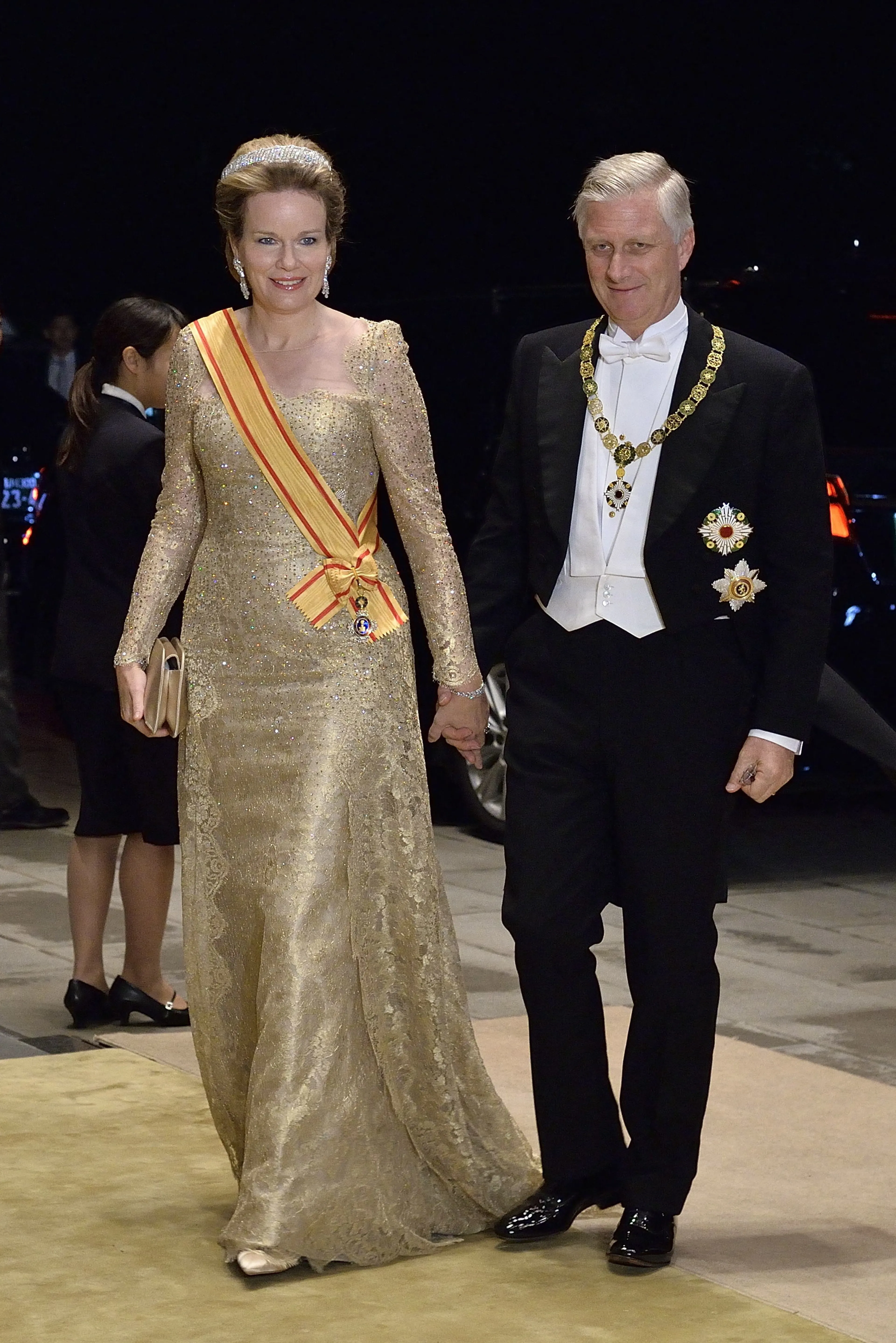 Koning Filip en koningin Mathilde (2019).