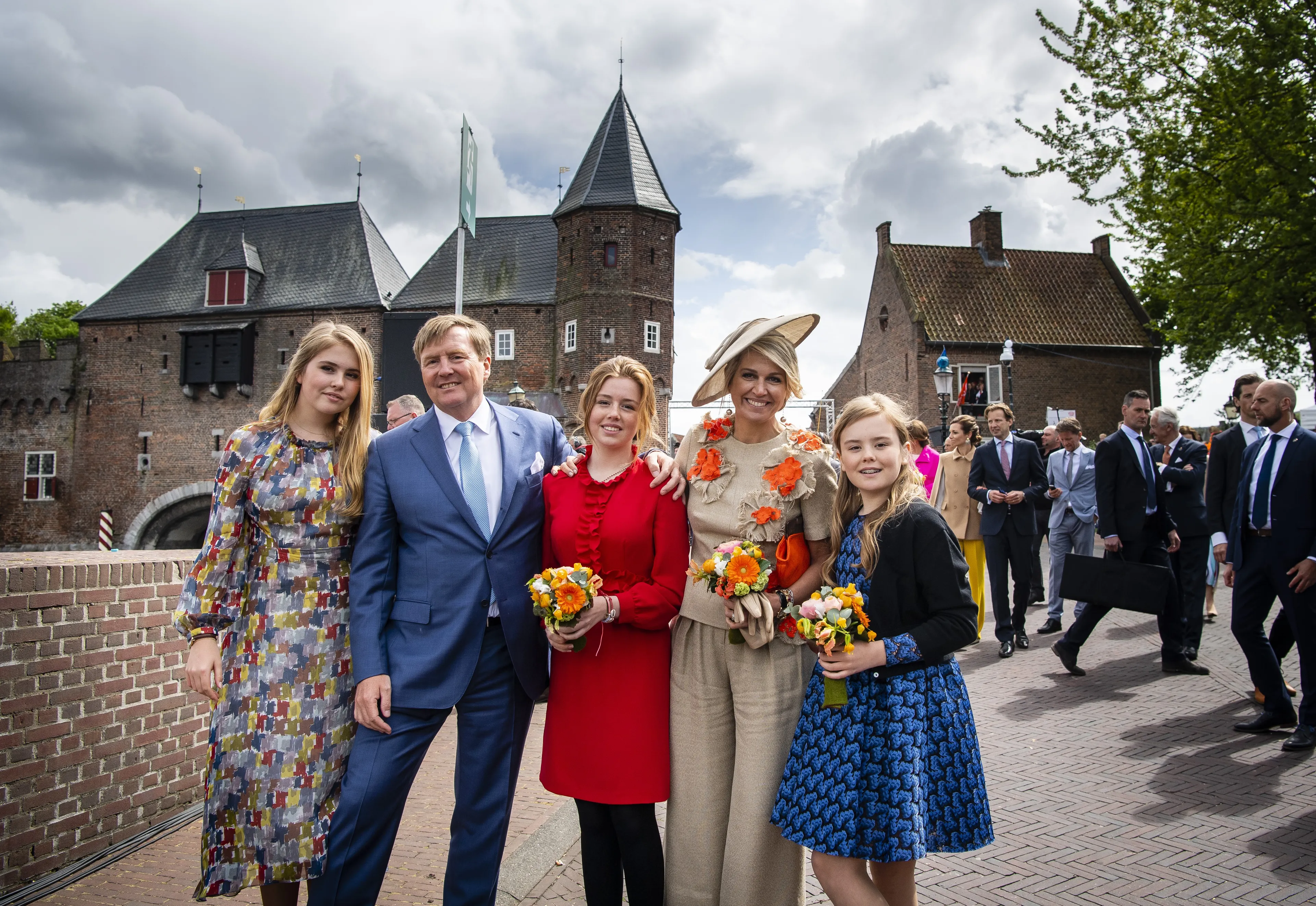Het koninklijk gezin tijdens Koningsdag 2019.