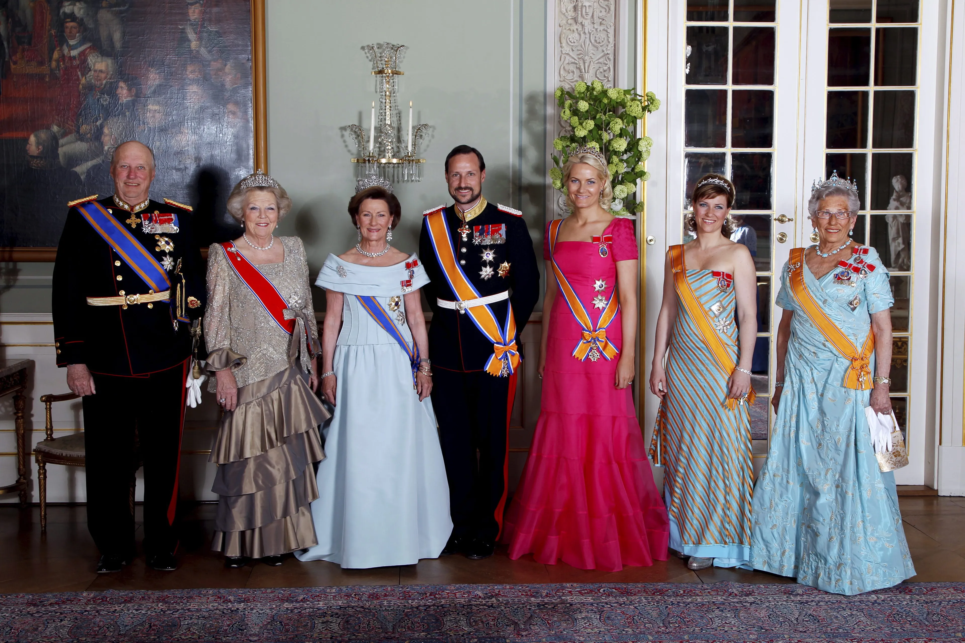 Prinses Astrid droeg het diadeem ook tijdens het staatsbezoek van Nederland aan Noorwegen (2010).