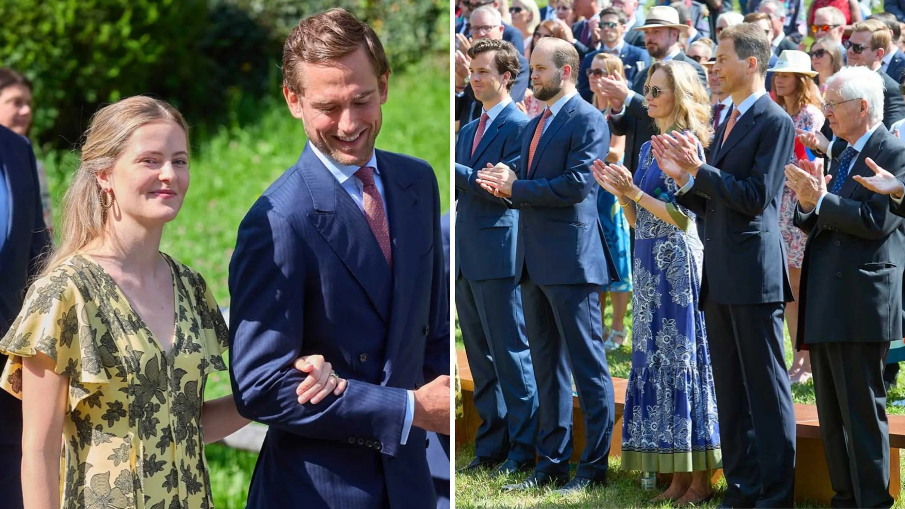 Royals in Liechtenstein verzamelen zich voor nationale feestdag