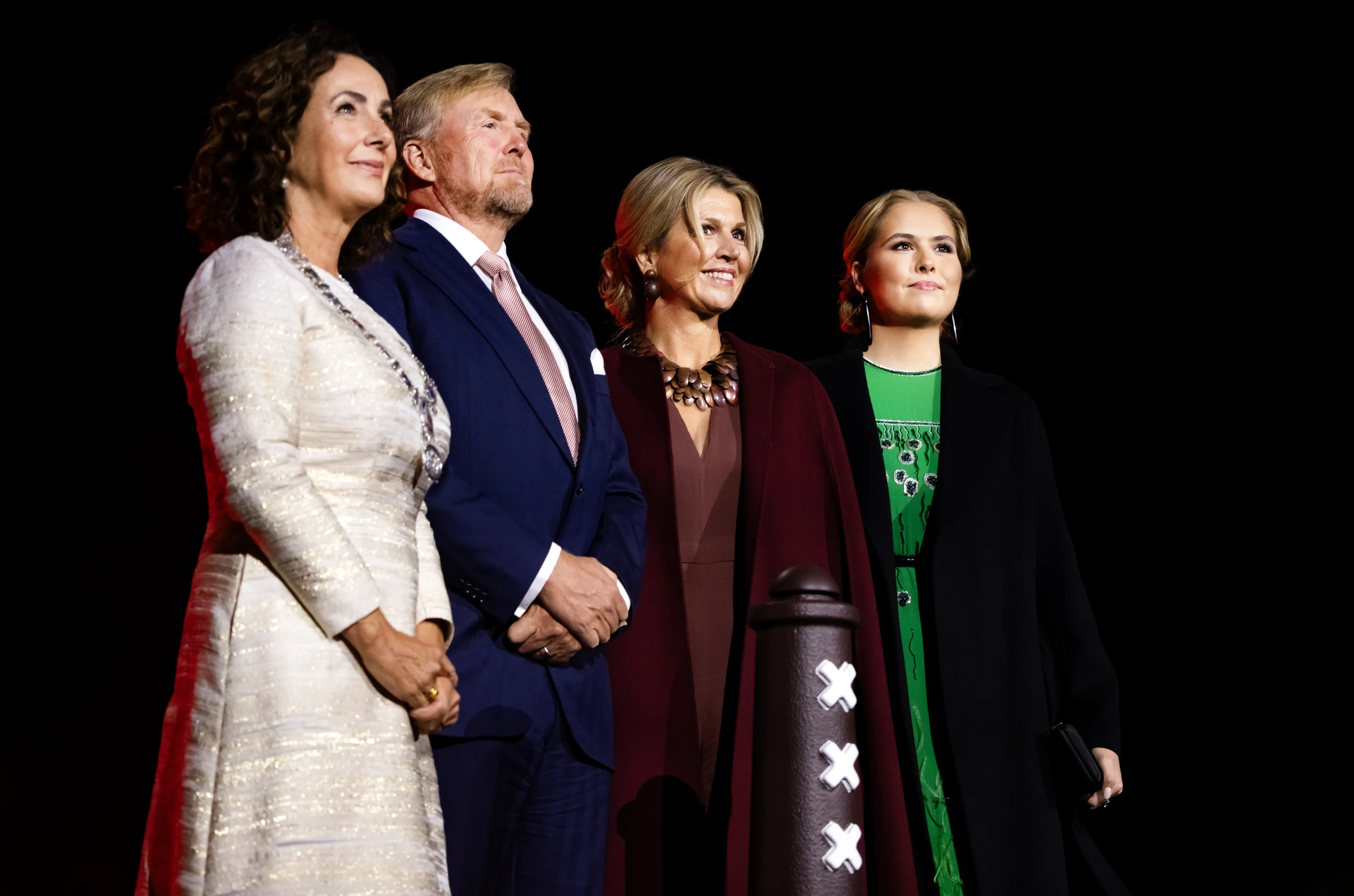 Amalia bij de Nationale Viering van Amsterdam.