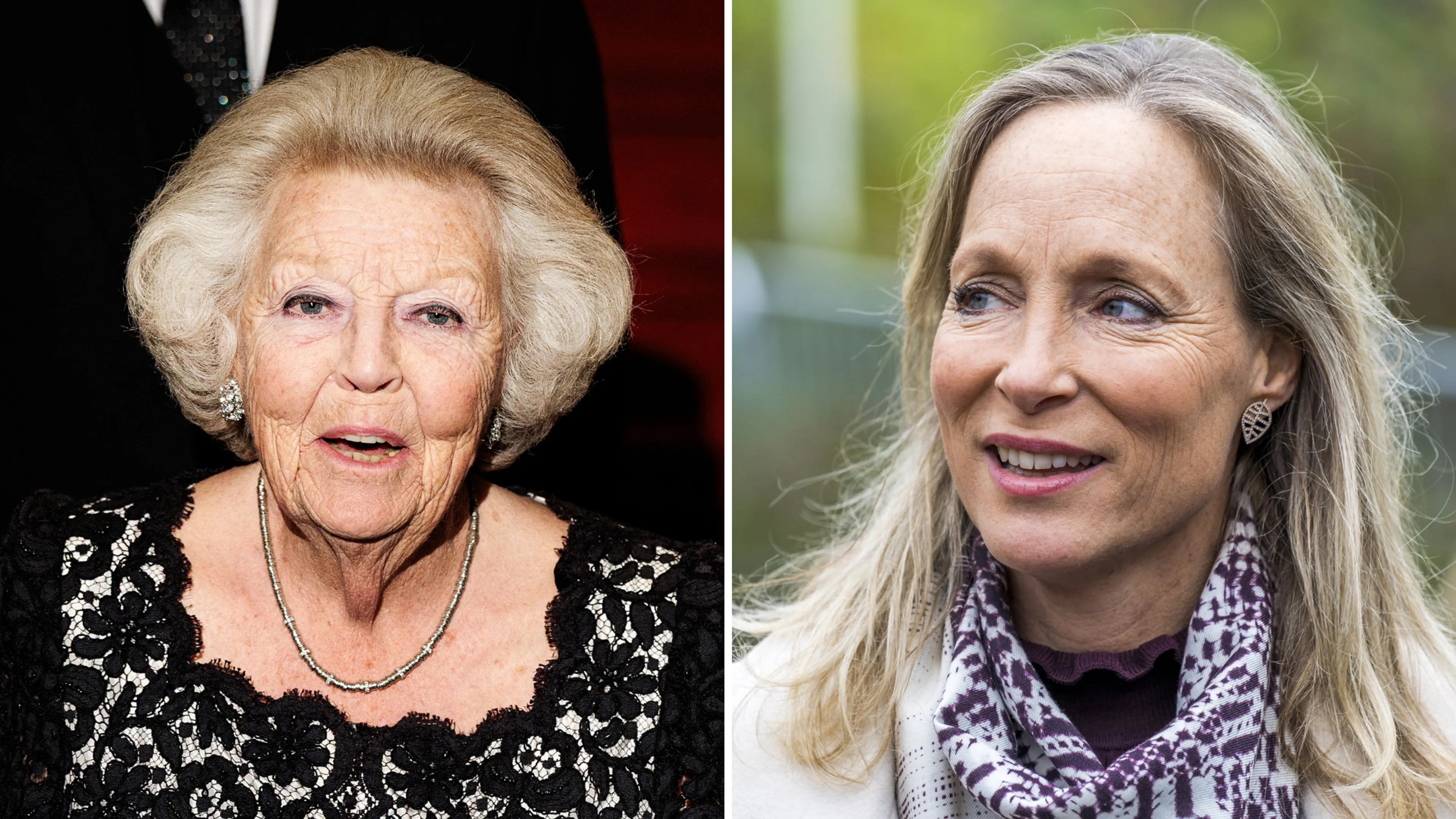 Prinses Beatrix met nicht prinses Margarita naar Jumping Amsterdam