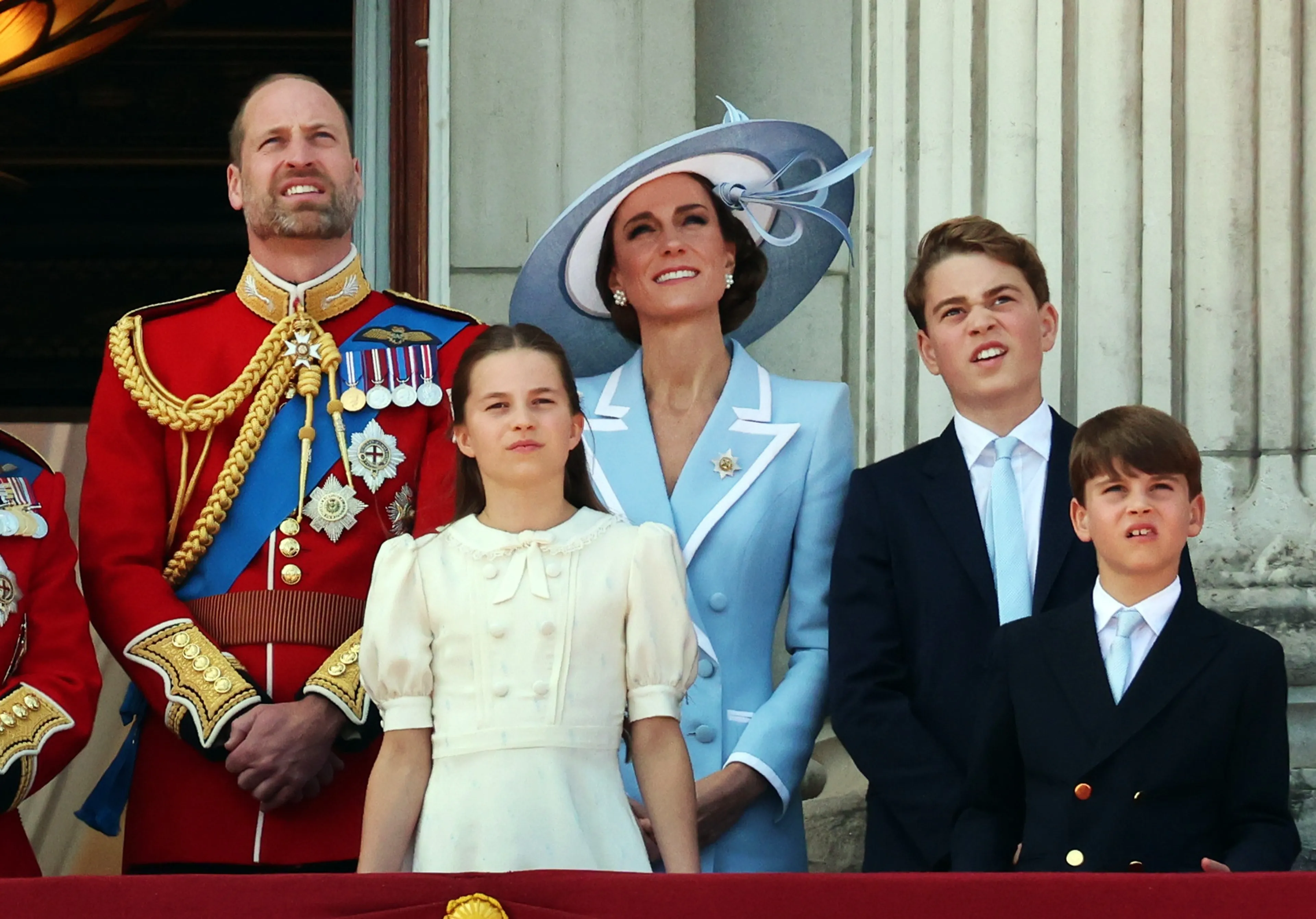 De prins en prinses van Wales tijdens Trooping the Colour (2026).