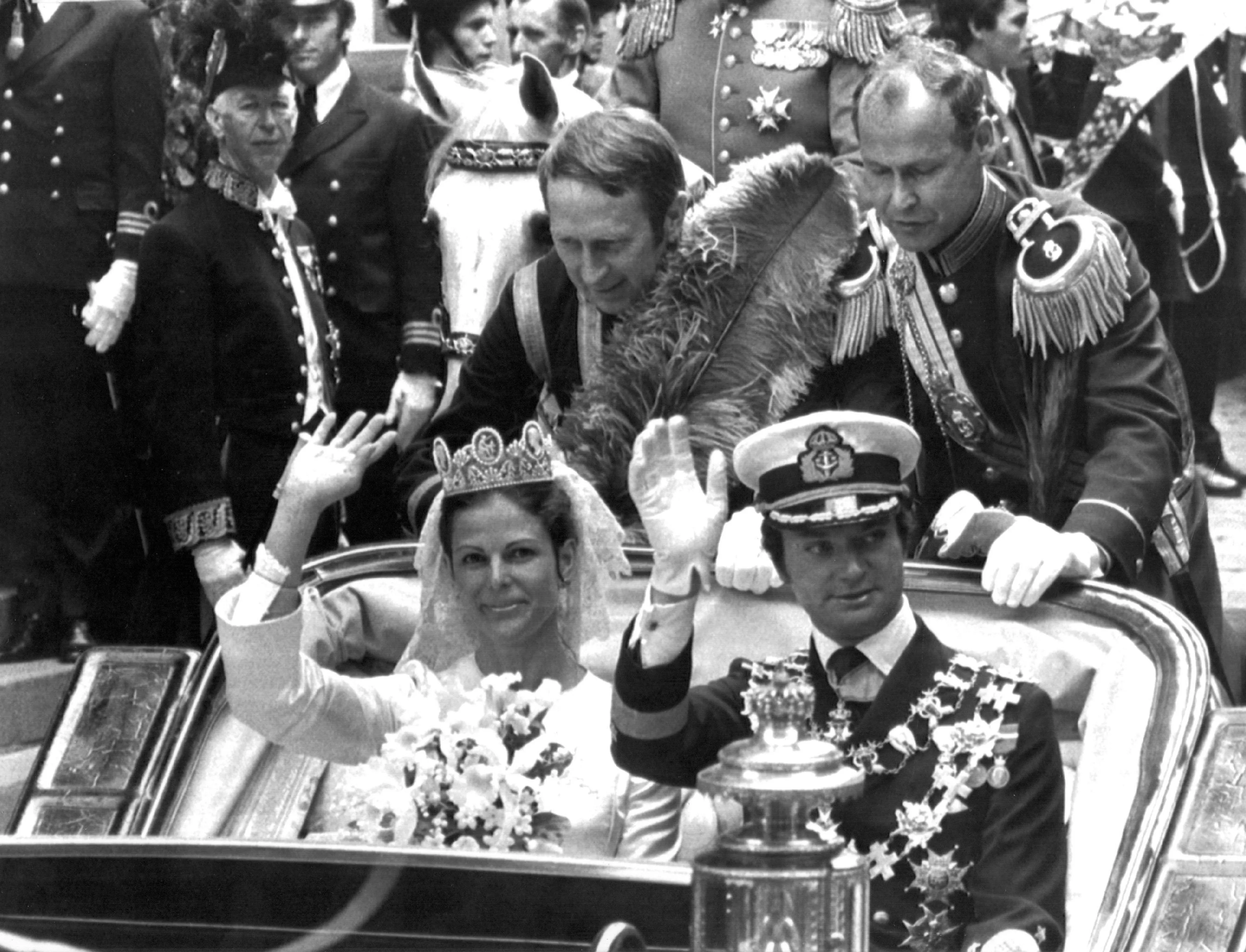Silvia wordt bij het huwelijk automatisch koningin.