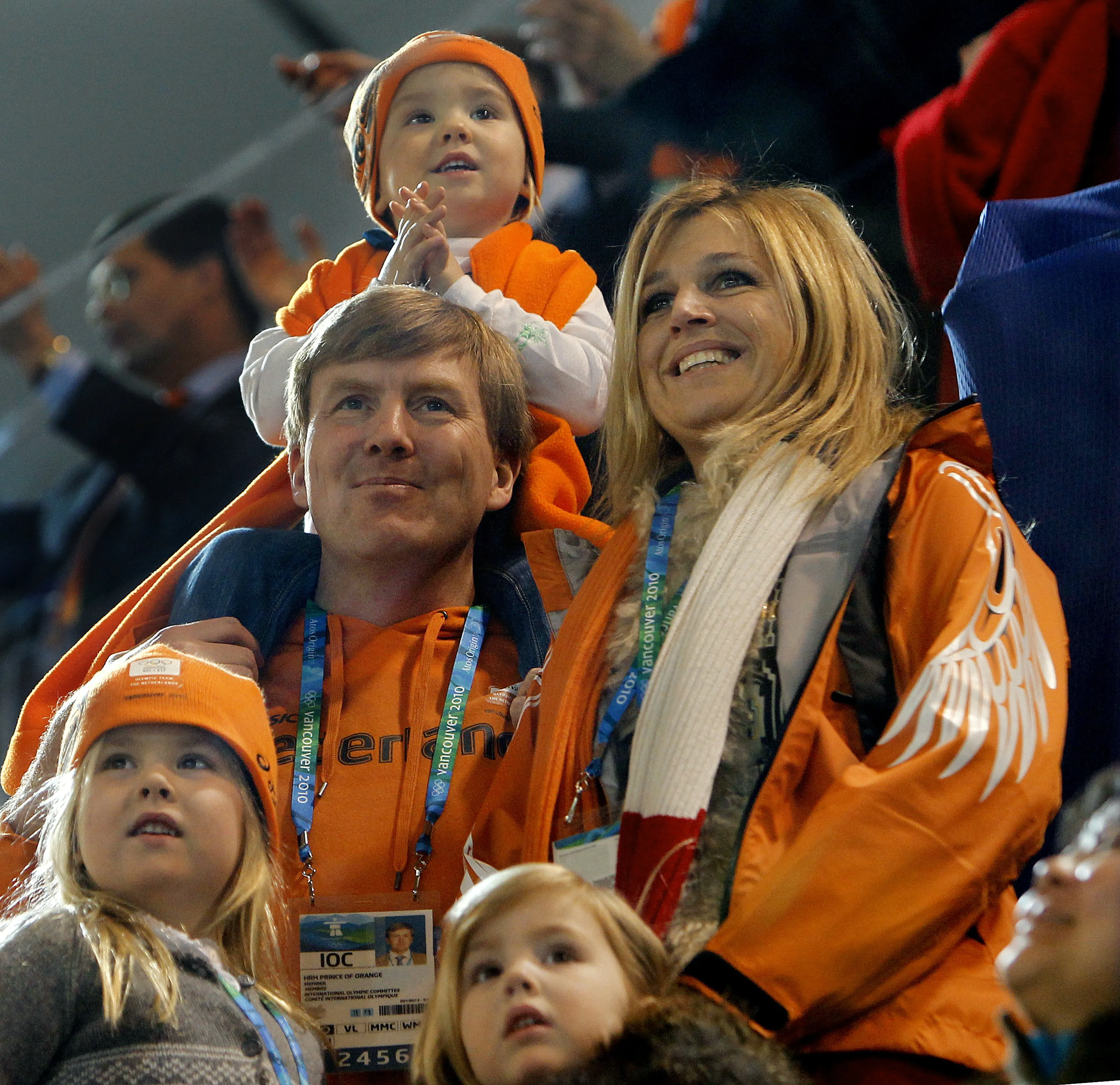 Het hele gezin is in Vancouver aanwezig (2010).