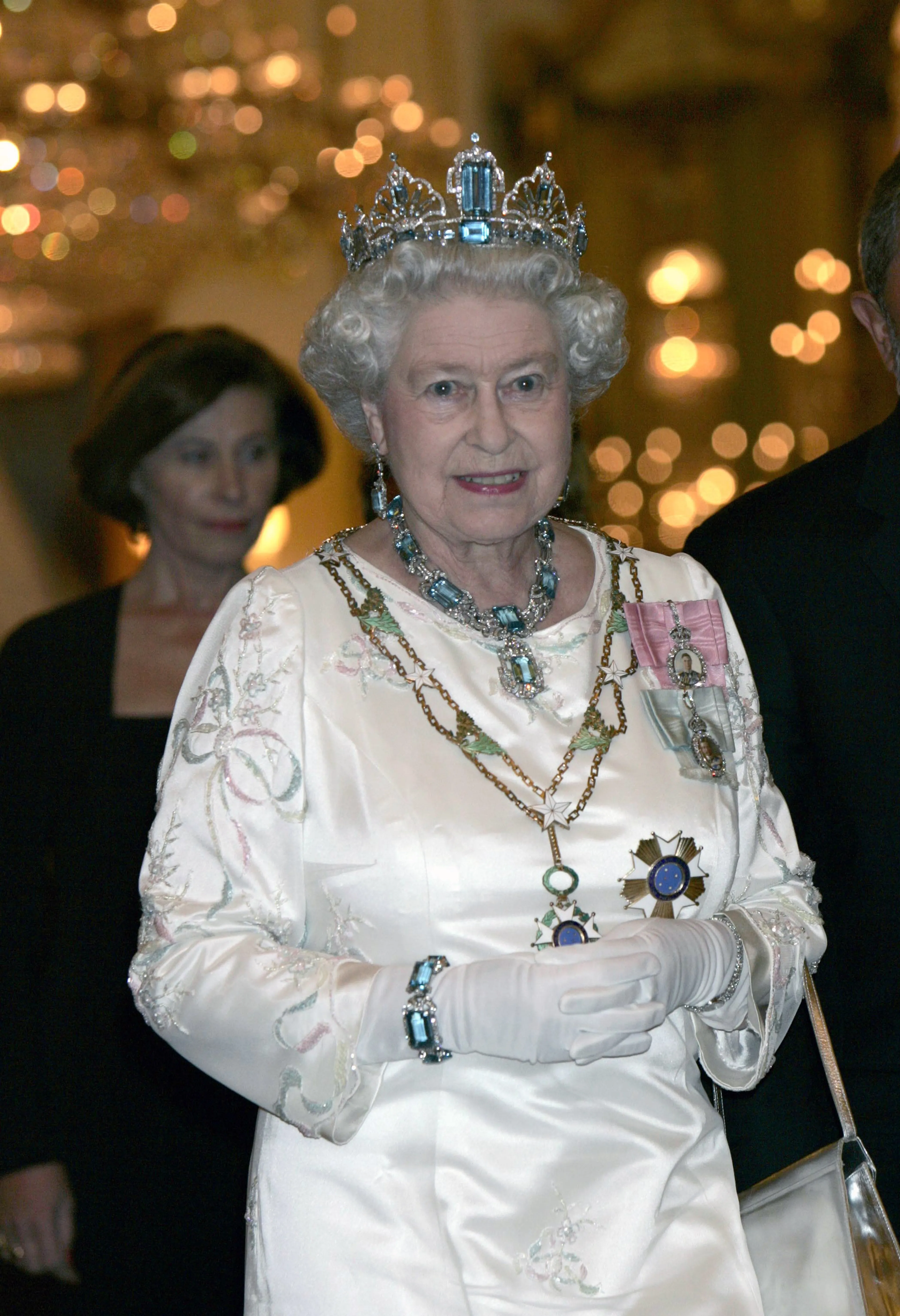 Koningin Elizabeth ontvangt in 2006 de toenmalige president Mr. Luiz Inacio Lula de Silva.