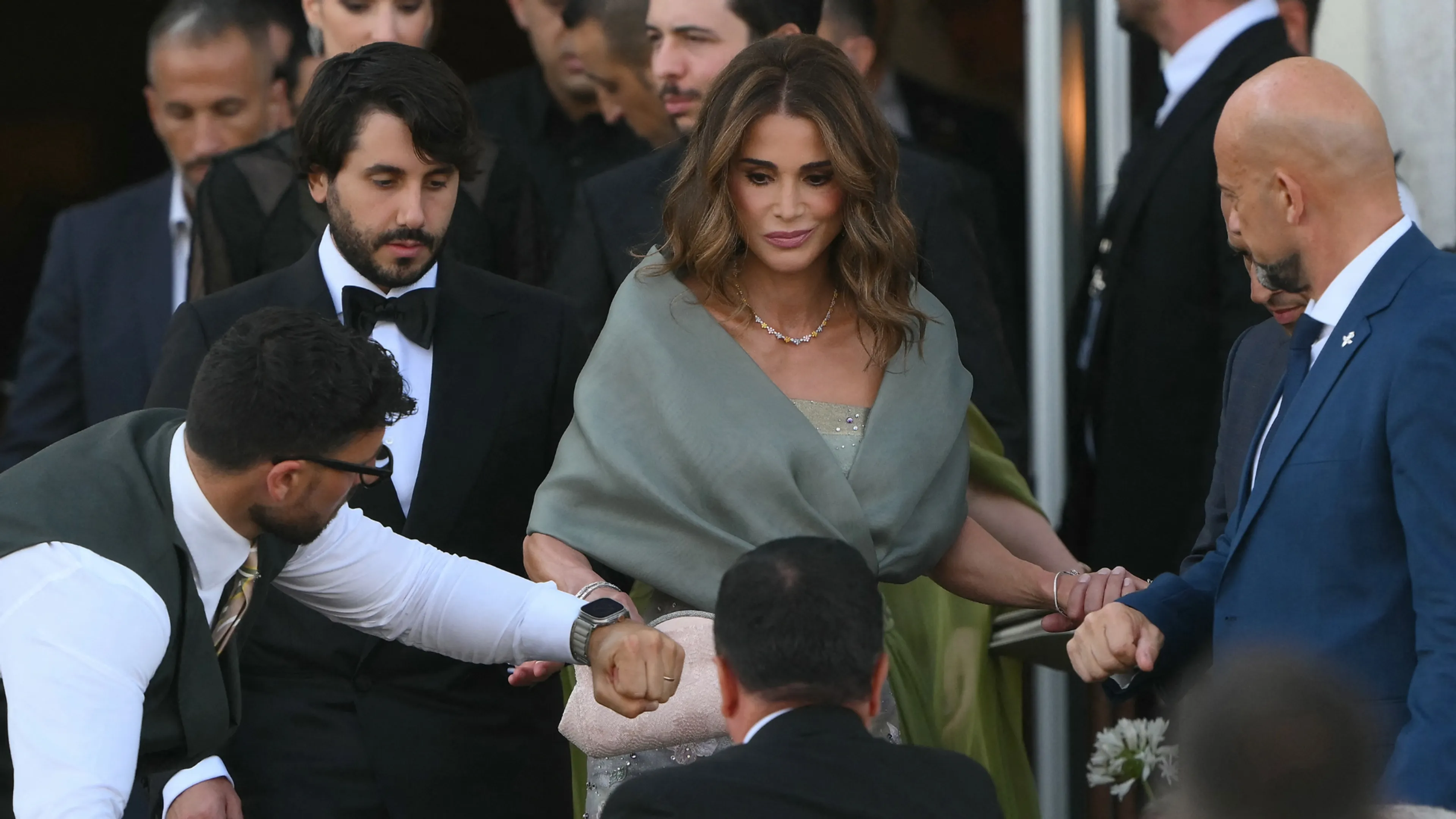 Jordaanse koninklijke familie in Venetië voor hét huwelijk van het jaar