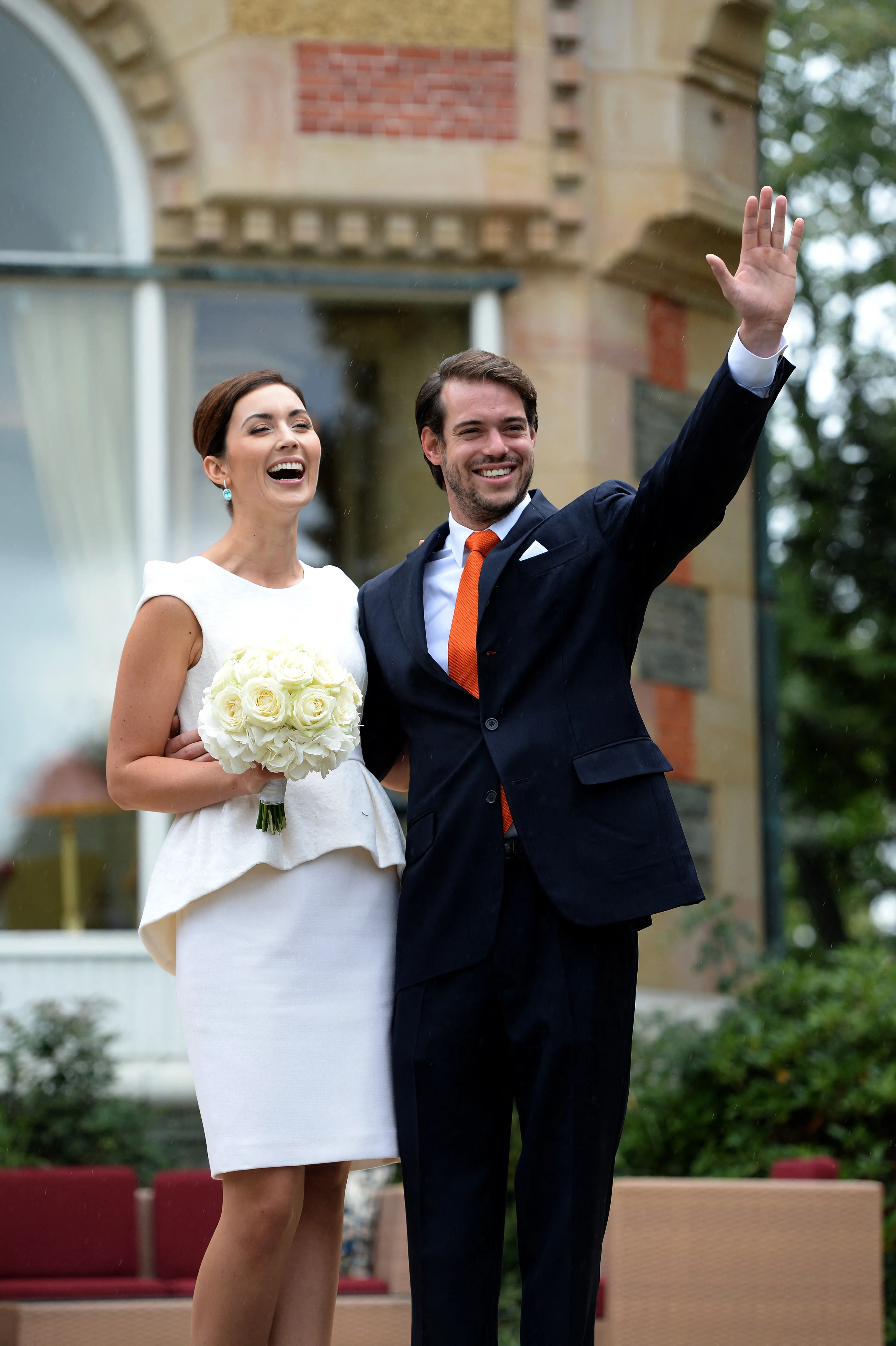 Prins Félix en prinses Claire na hun burgerlijk huwelijk (2013).