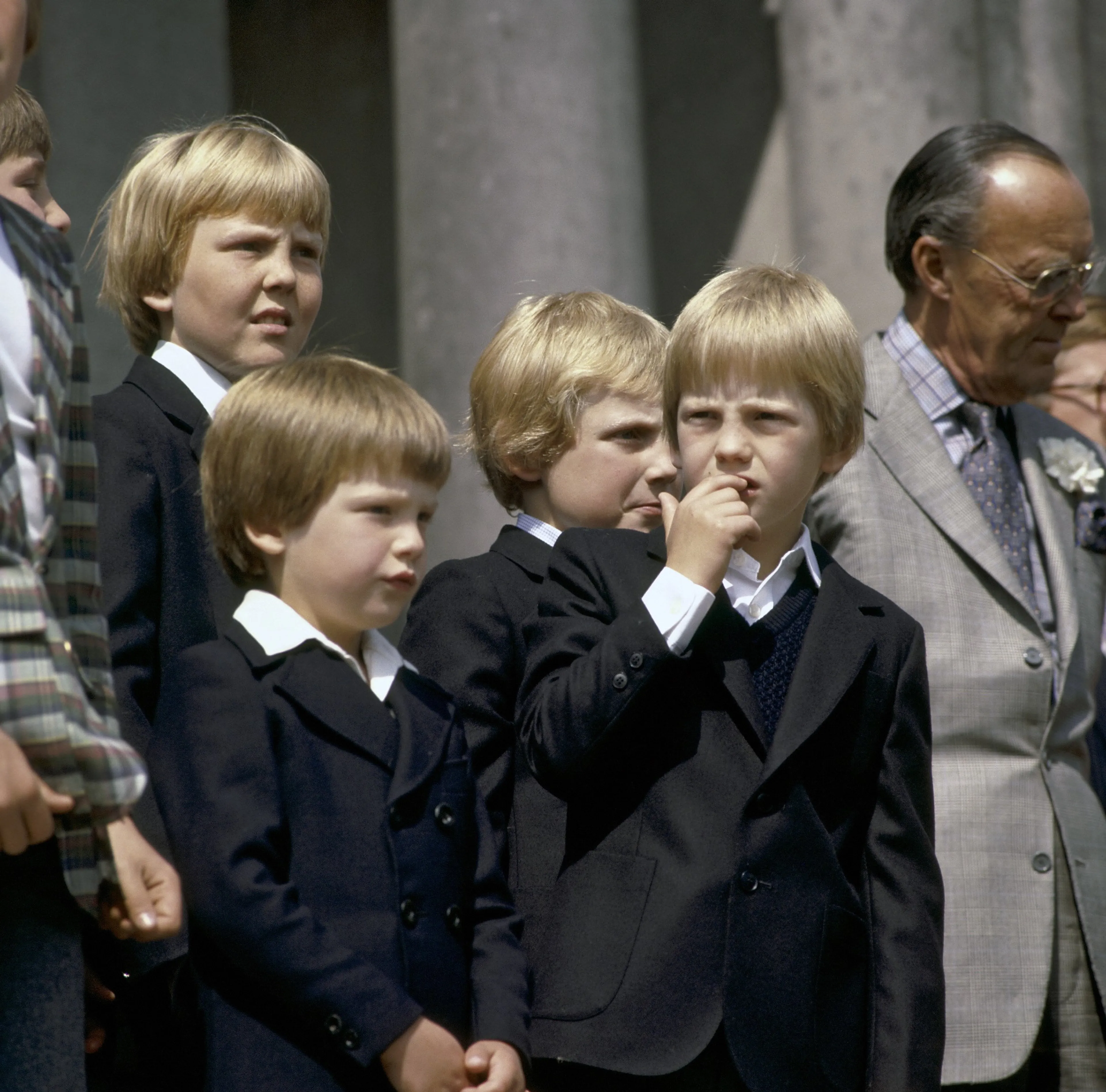 De jonge prinsen bij het laatste defilé (1980).