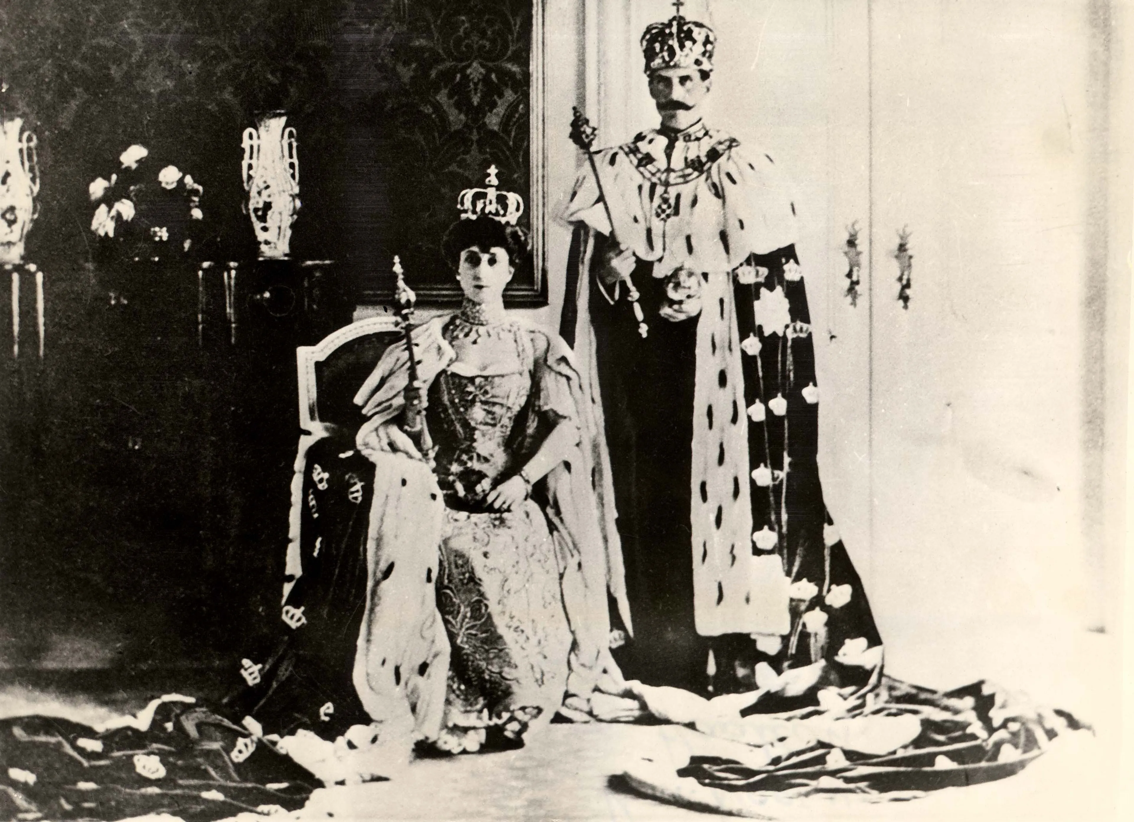 De kroning van koning Haakon VII (1906).