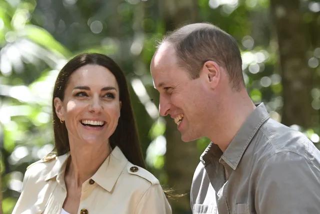 Prins Willam en Catherine, de hertogin van Cambridge tijdens hun bezoek aan Belize (maart 2022).