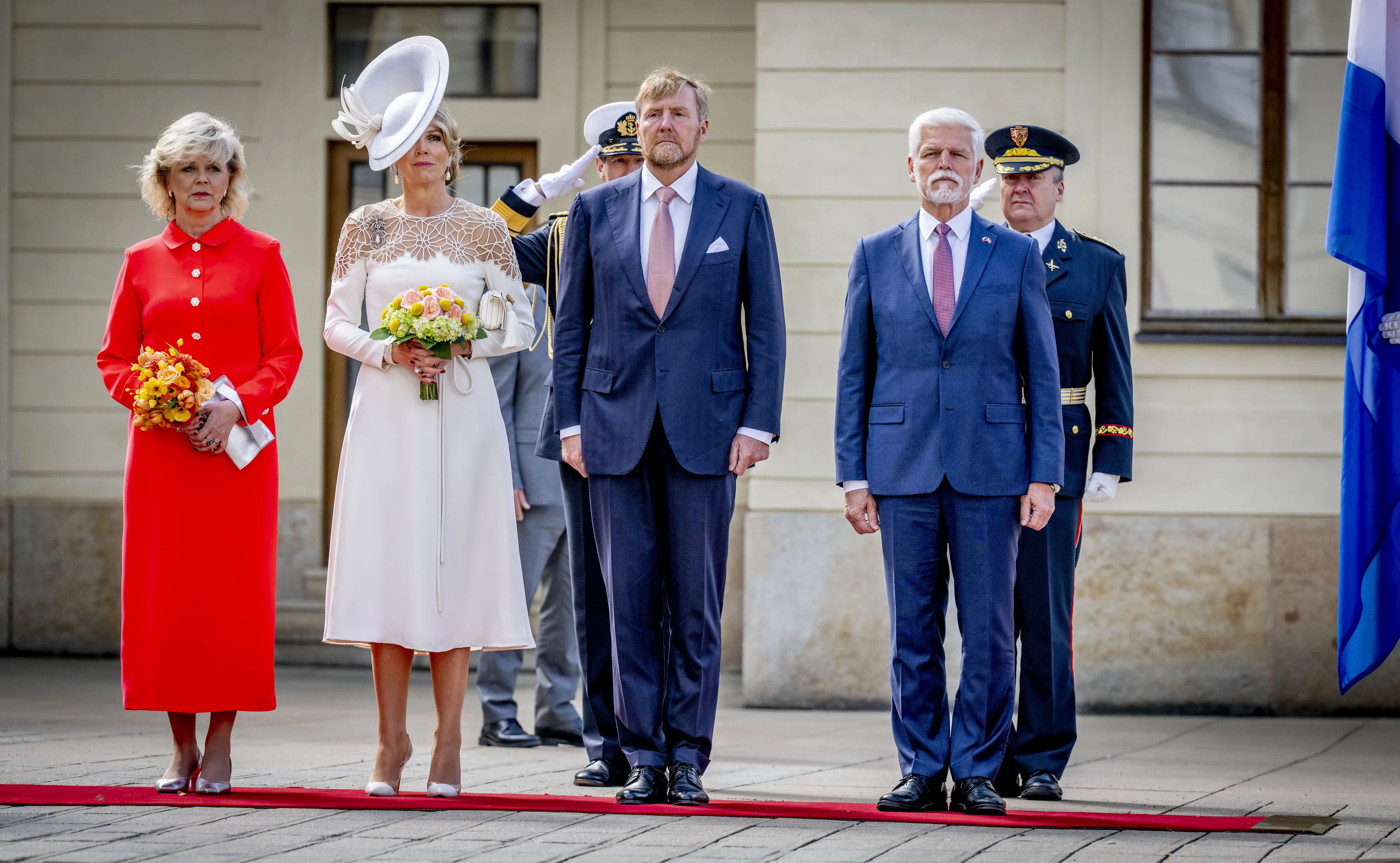 Het koningspaar op staatsbezoek in Tsjechië (2025).