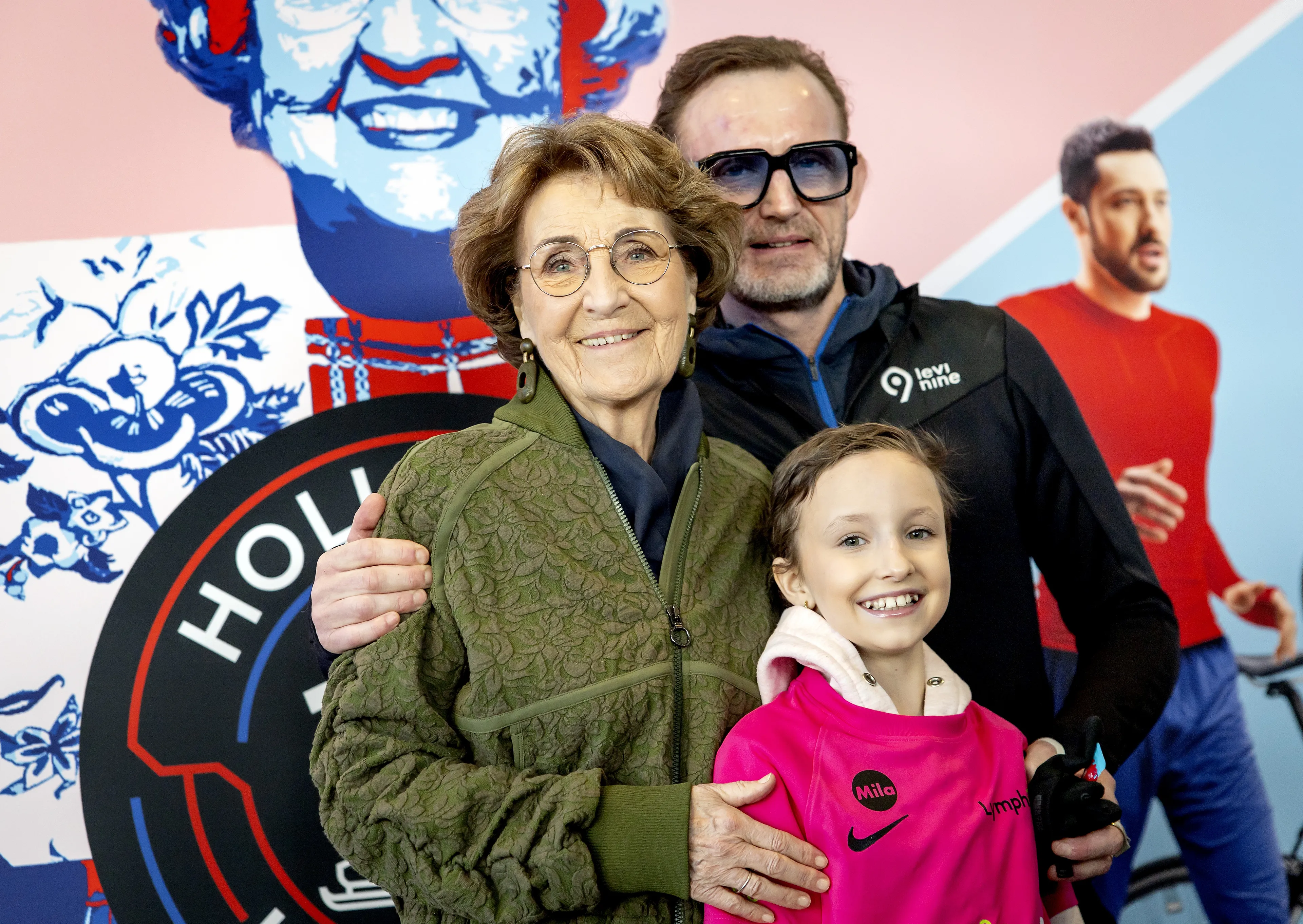 Prinses Margriet met prins Bernhard bij de Hollandse 100.