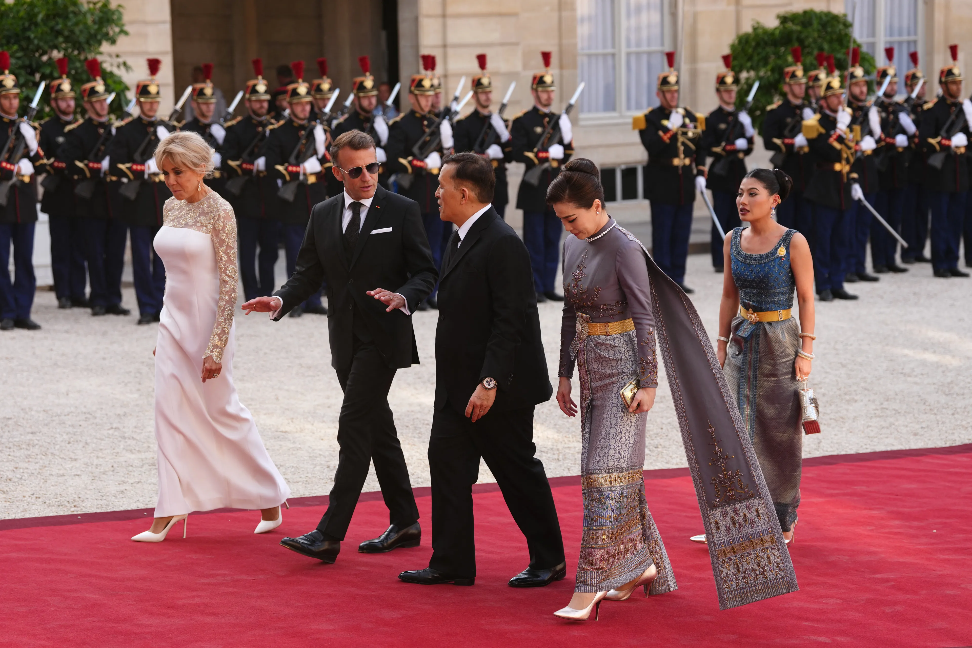 Het staatsbanket vindt plaats in het Élysée-paleis.