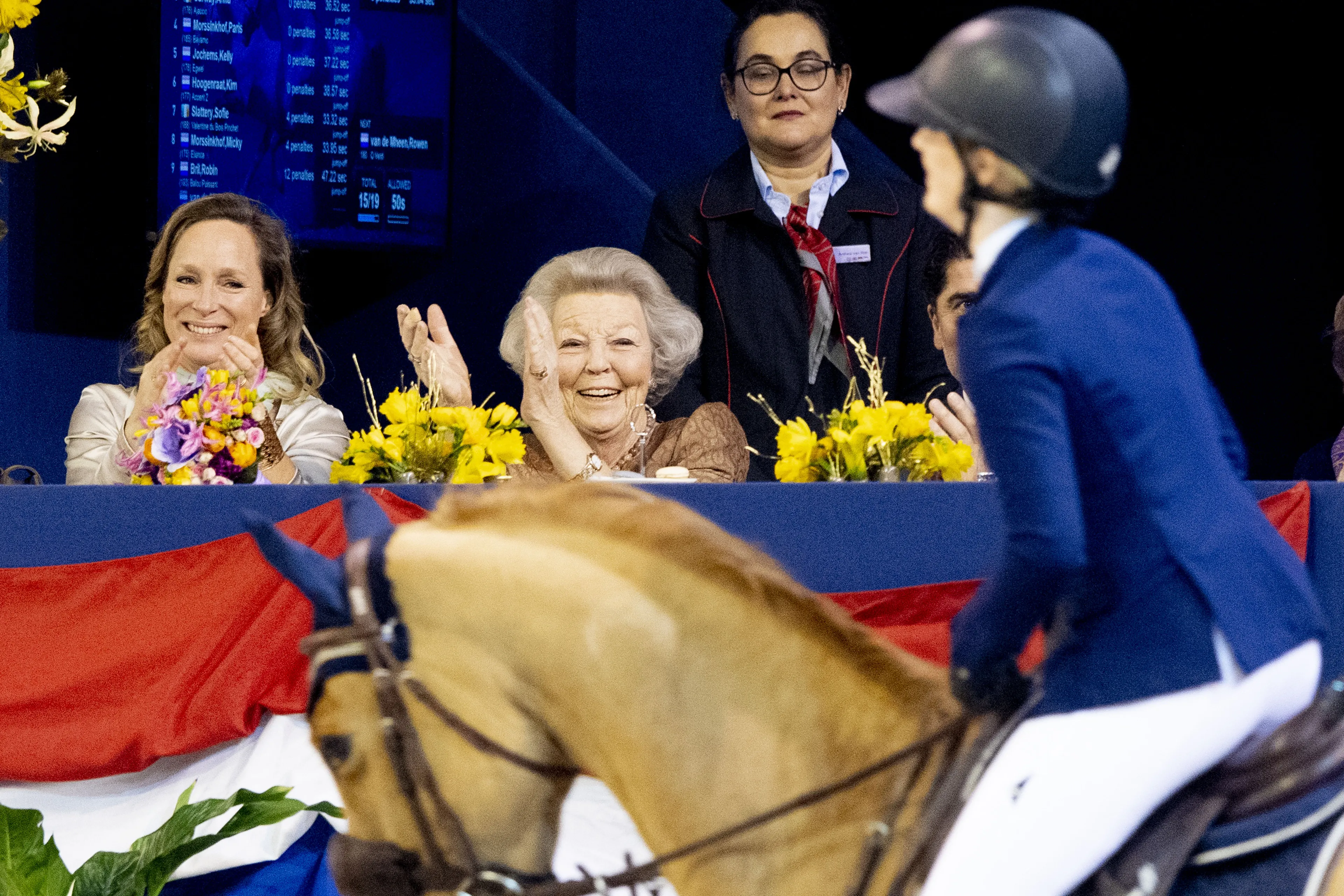 Prinses Beatrix en prinses Margarita.