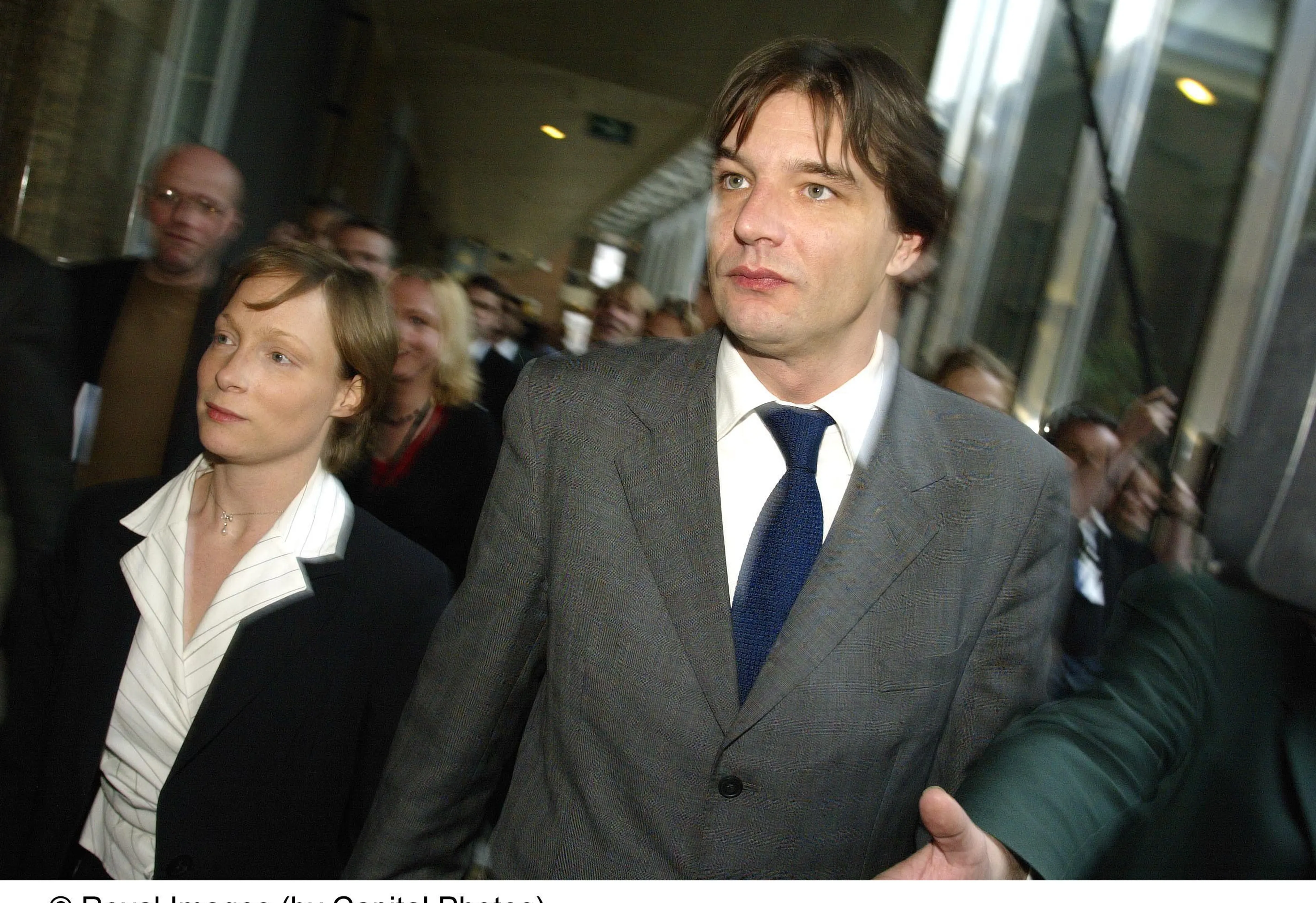 Prinses Margarita en haar man Edwin tijdens de rechtszaak in 2003.