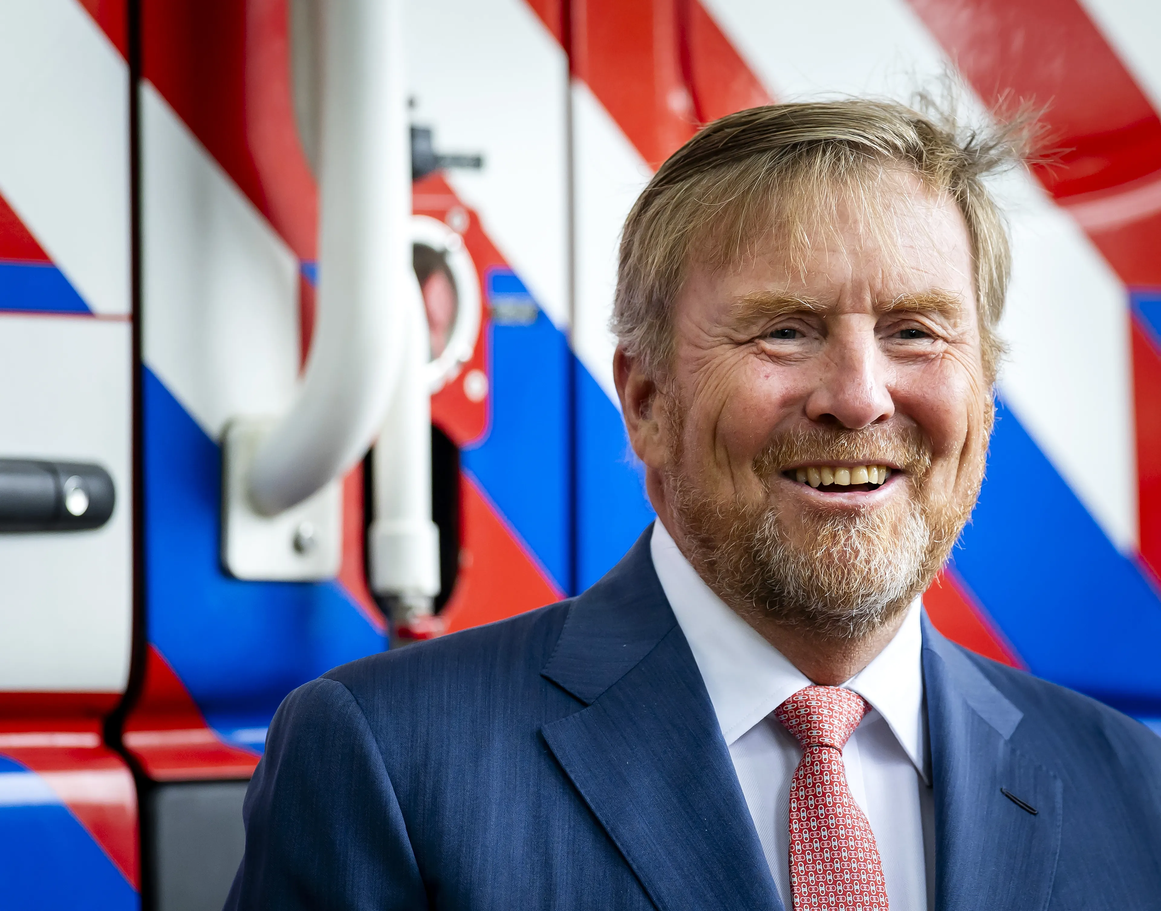 Koning Willem-Alexander bezoekt Austerlitz.