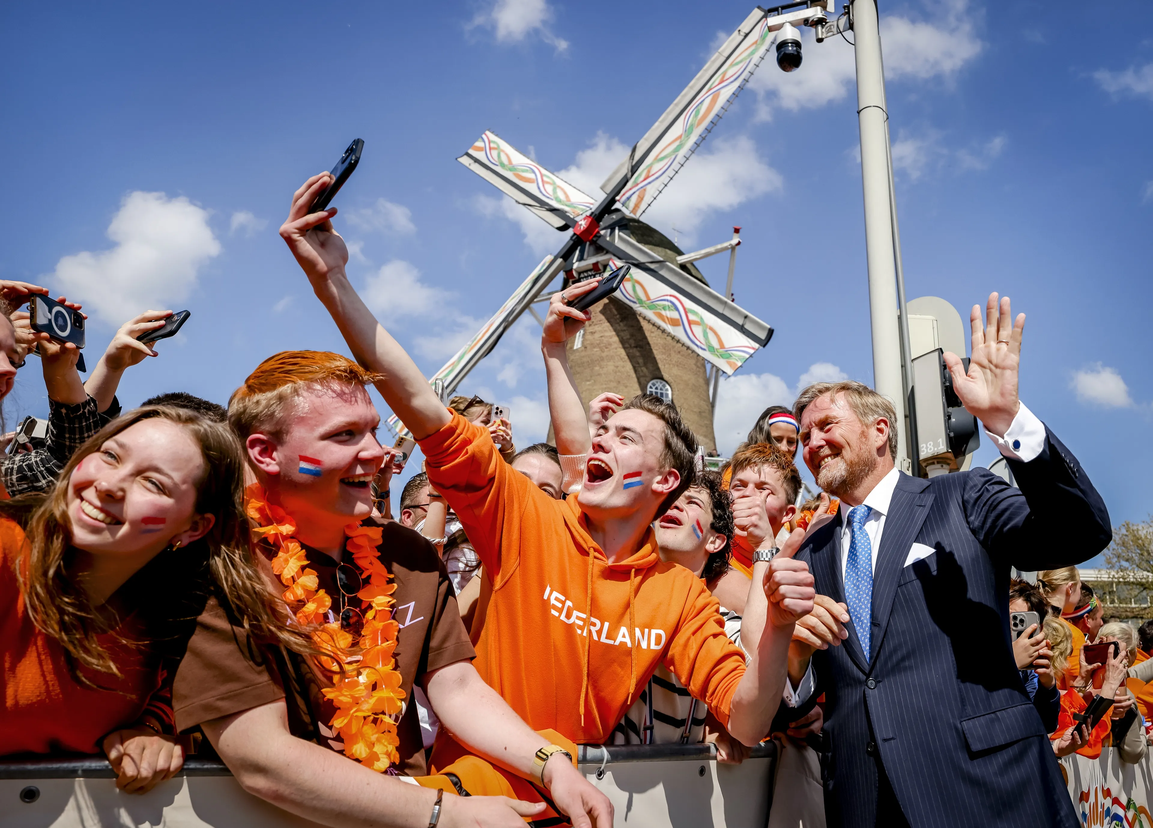 De koning tijdens Koningsdag 2025 in Doetinchem.