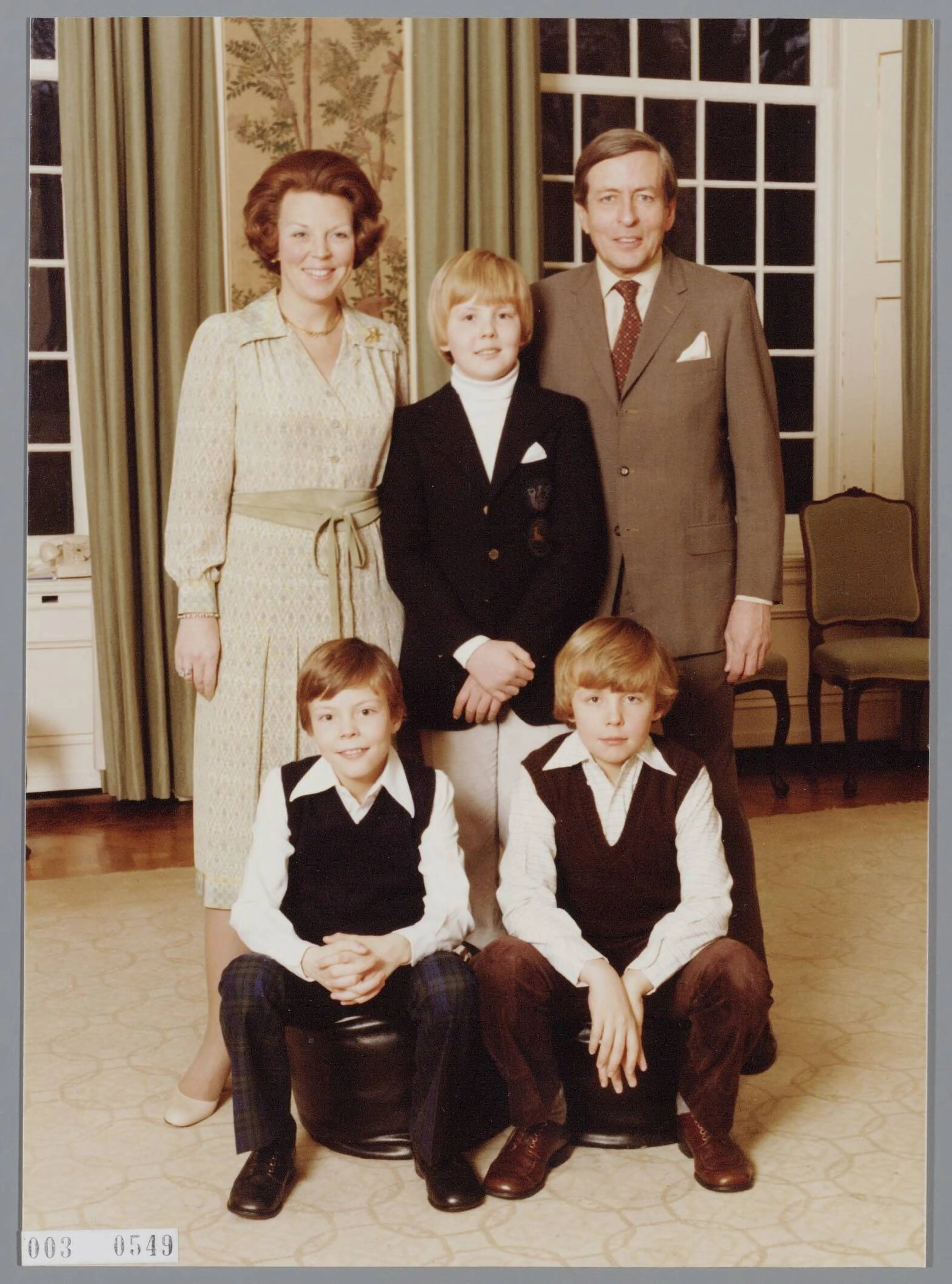 Een familiefoto uit 1980.