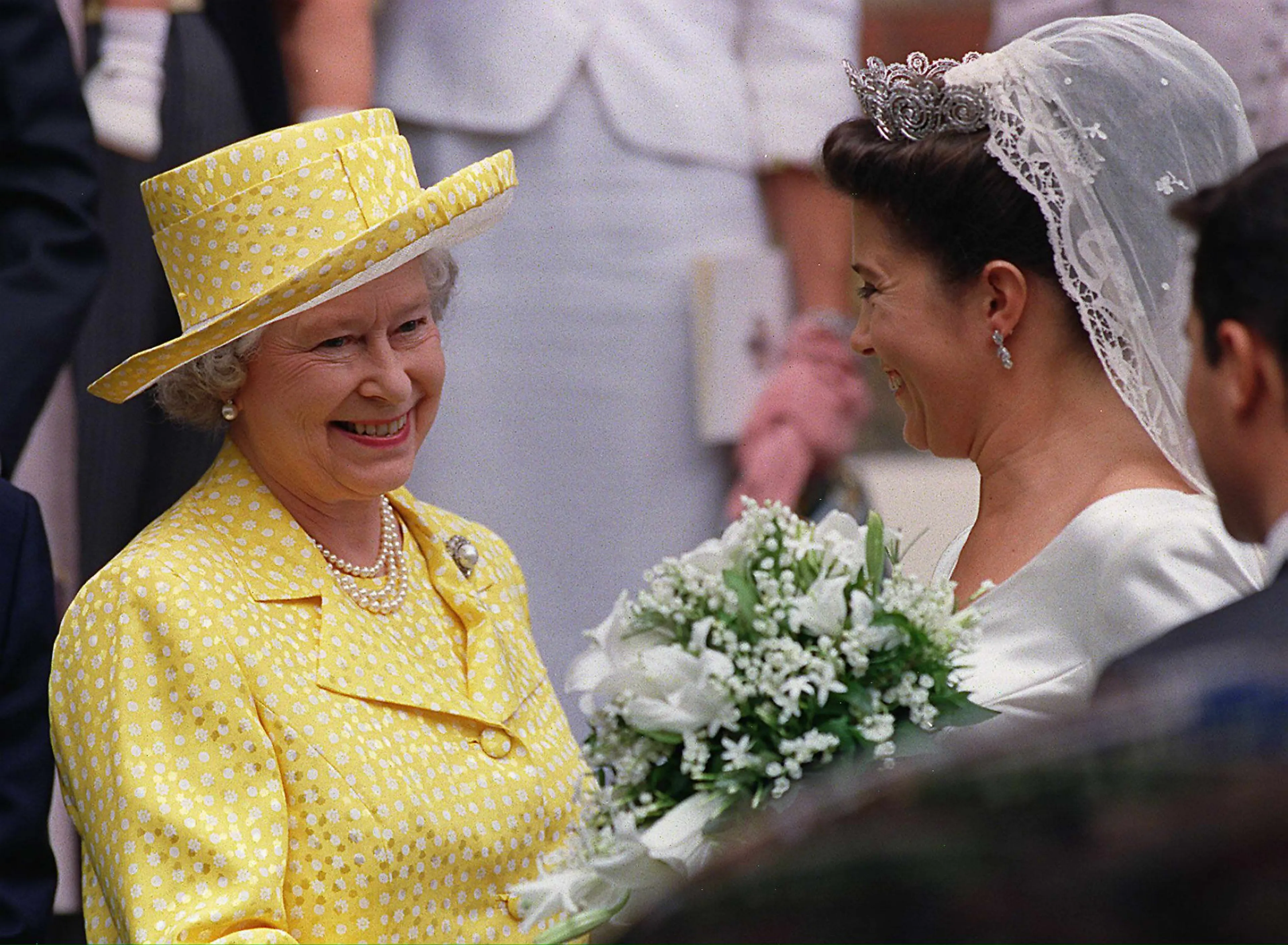 Koningin Elizabeth was ook aanwezig.