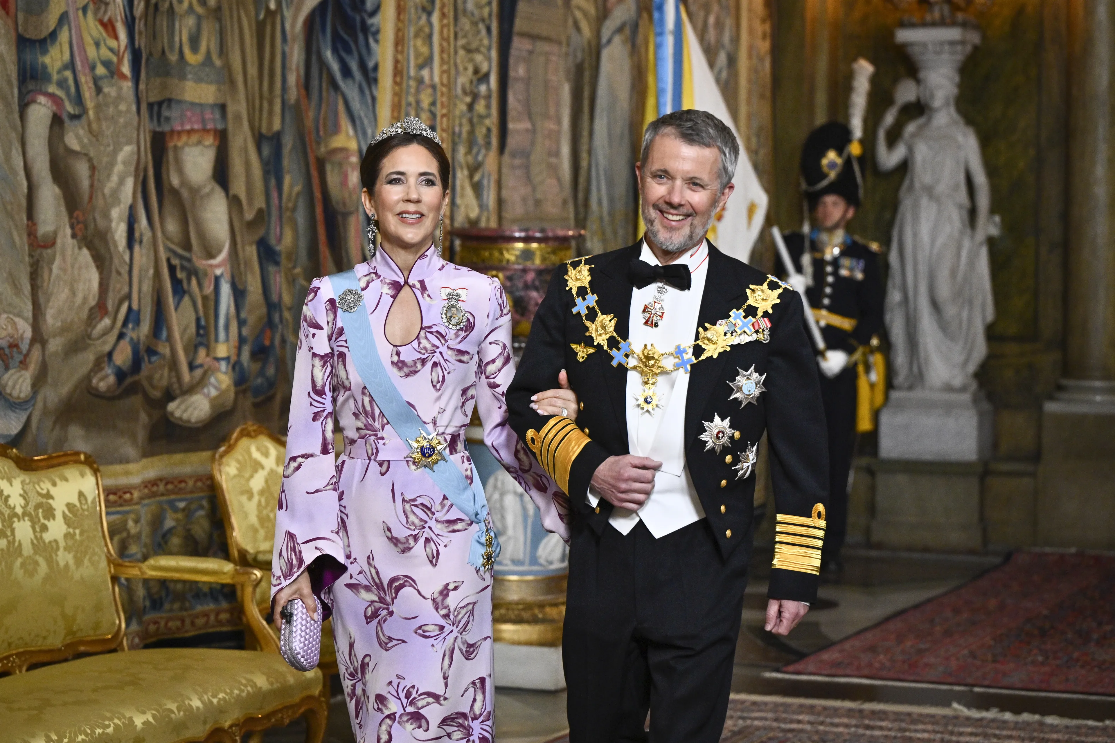 Koning Frederik en koningin Mary.