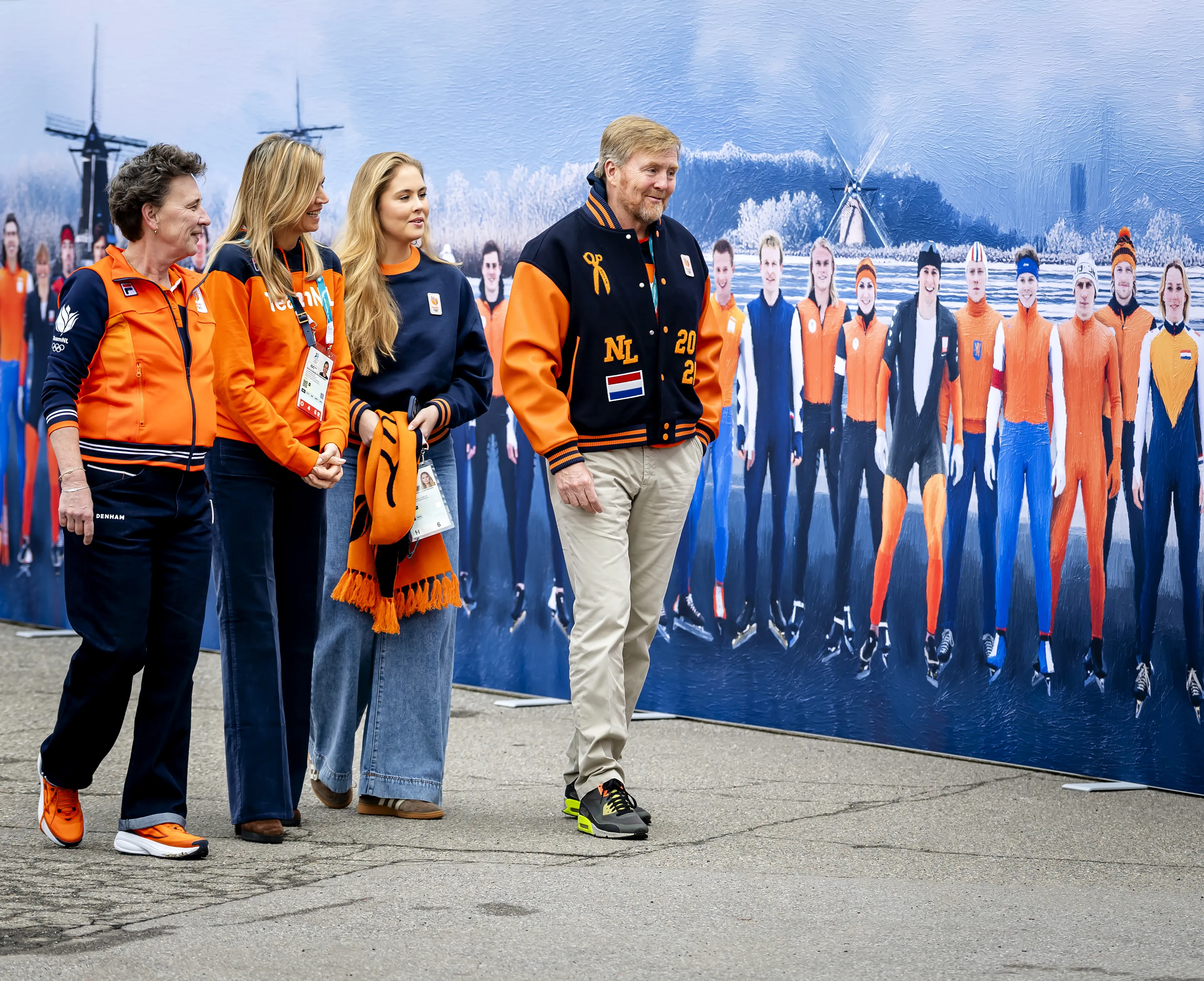 Het koningspaar is nog tot dinsdag 9 februari in Milaan.
