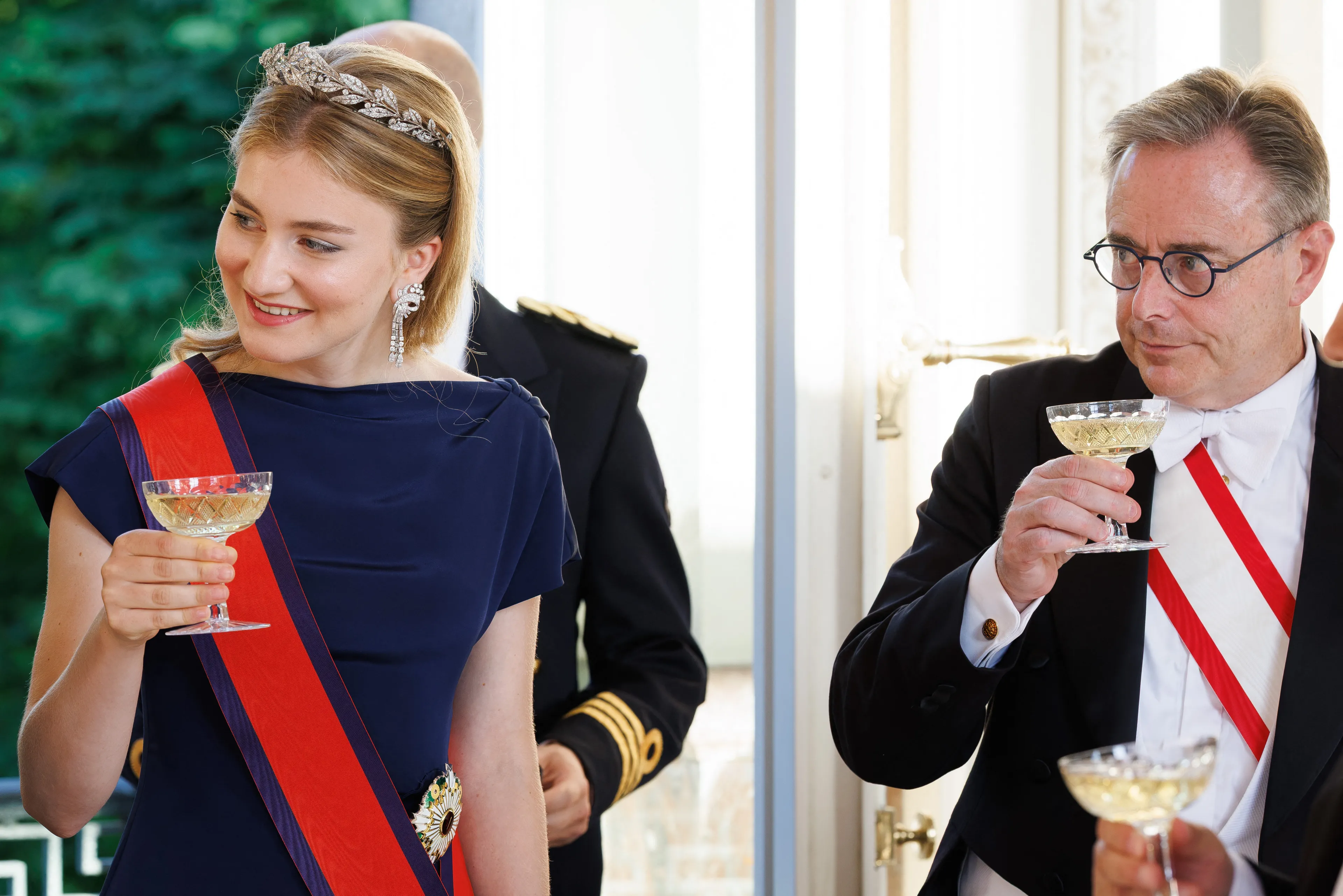 Prinses Elisabeth tijdens het staatsbanket.