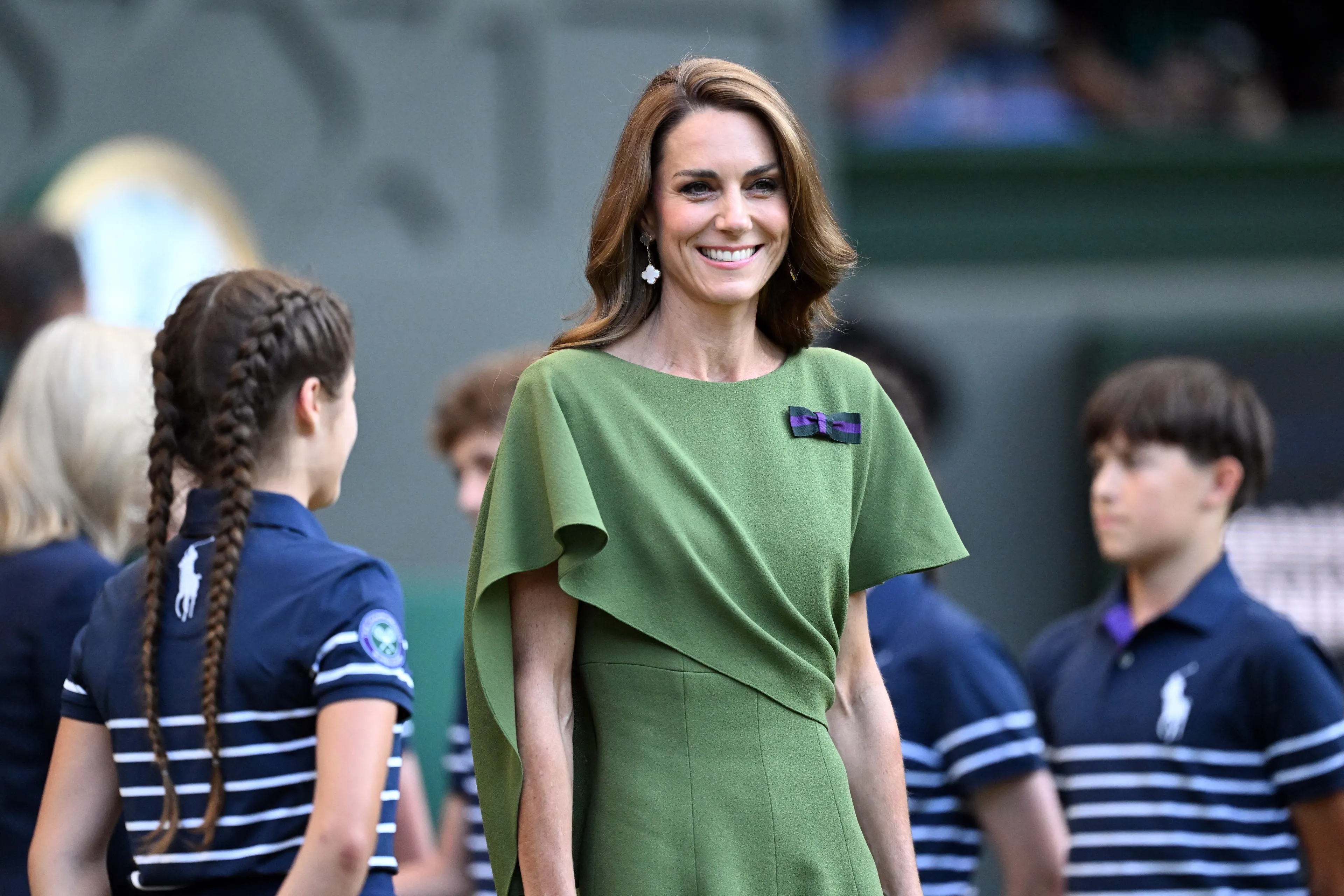 De prinses van Wales is verbonden aan het tennistoernooi.