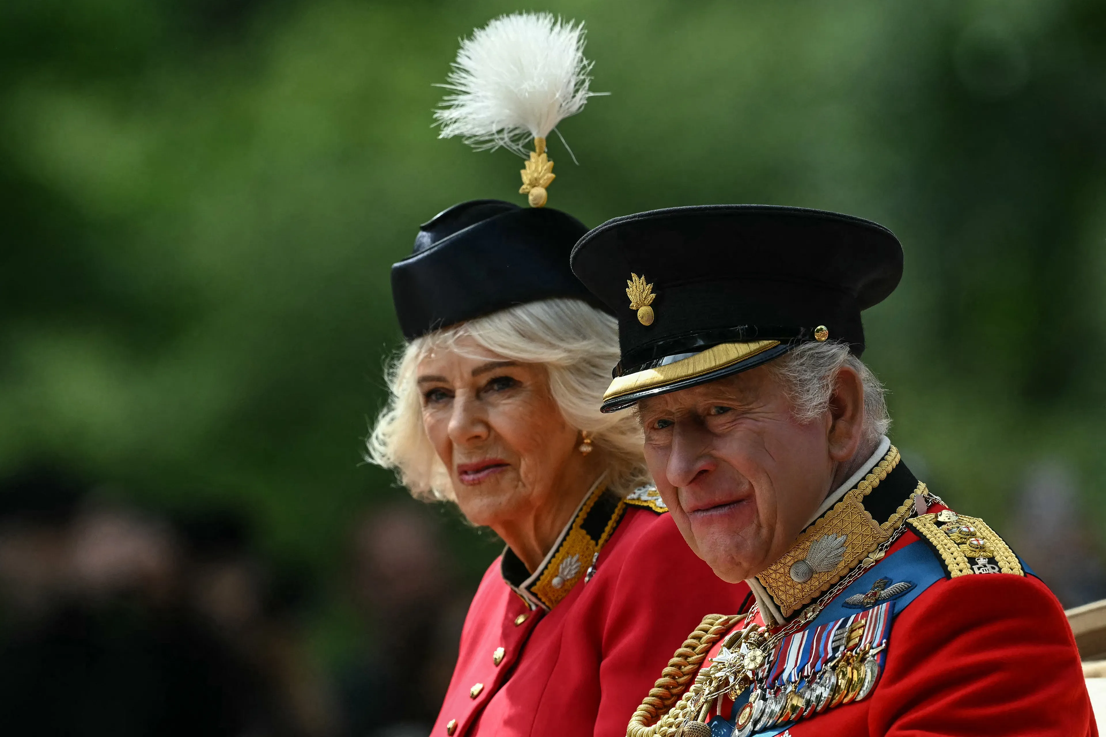 De koning en koningin.