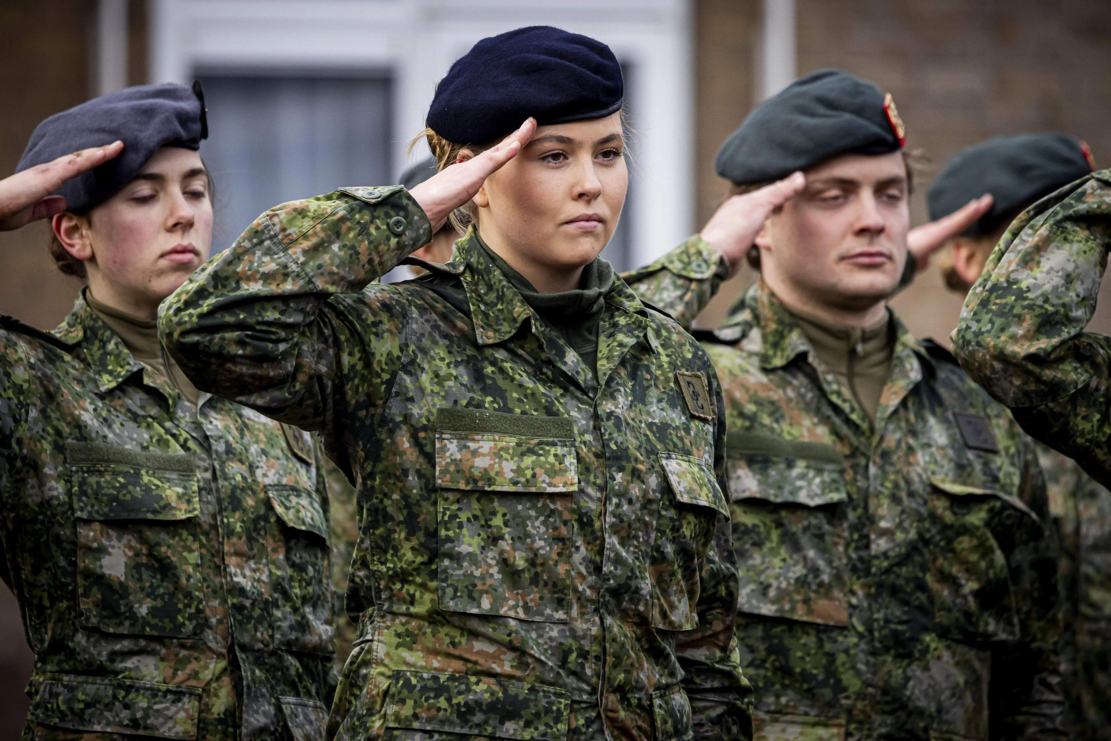 Prinses Amalia bij het afronden van de AMO opleiding aan Defensity College (2026).