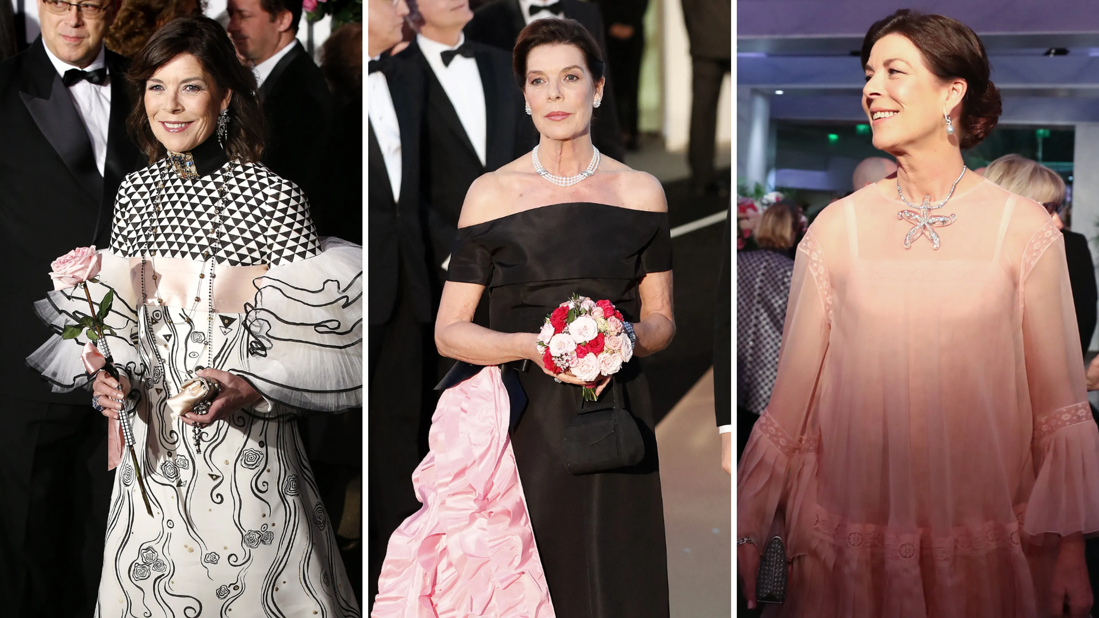 Op een rij: de galalooks van prinses Caroline van Monaco