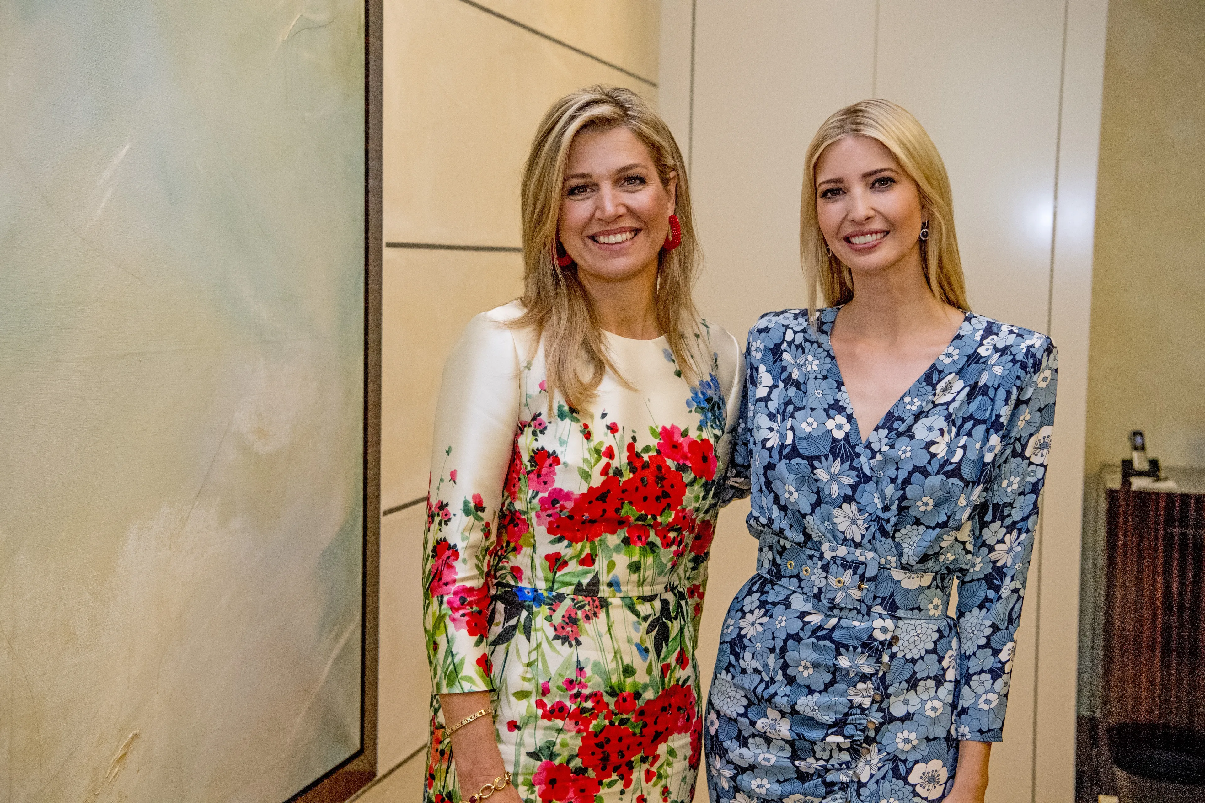 Máxima en Ivanka in 2017.