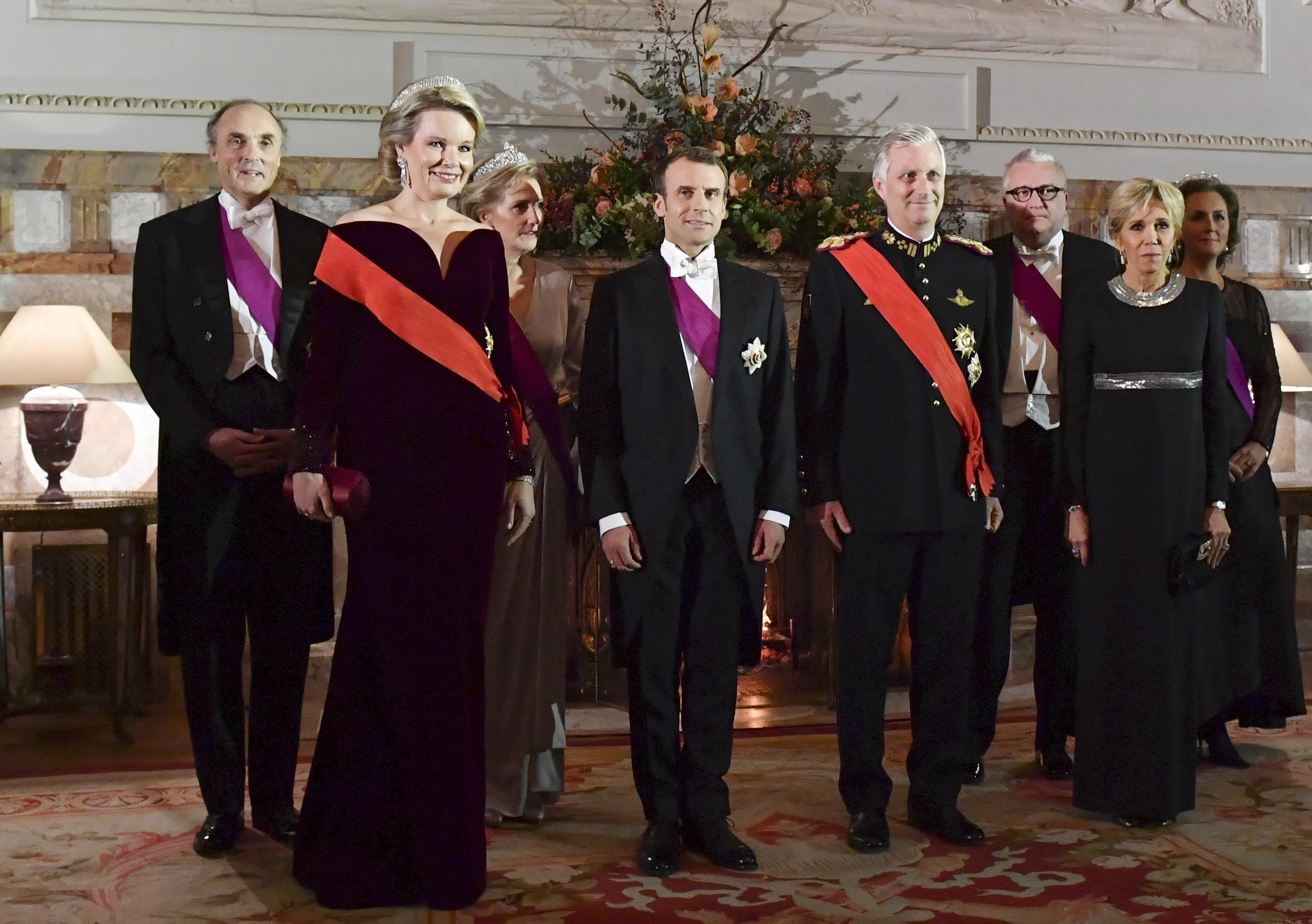 Koningin Mathilde tijdens het staatsbezoek van Frankrijk in België (2018).