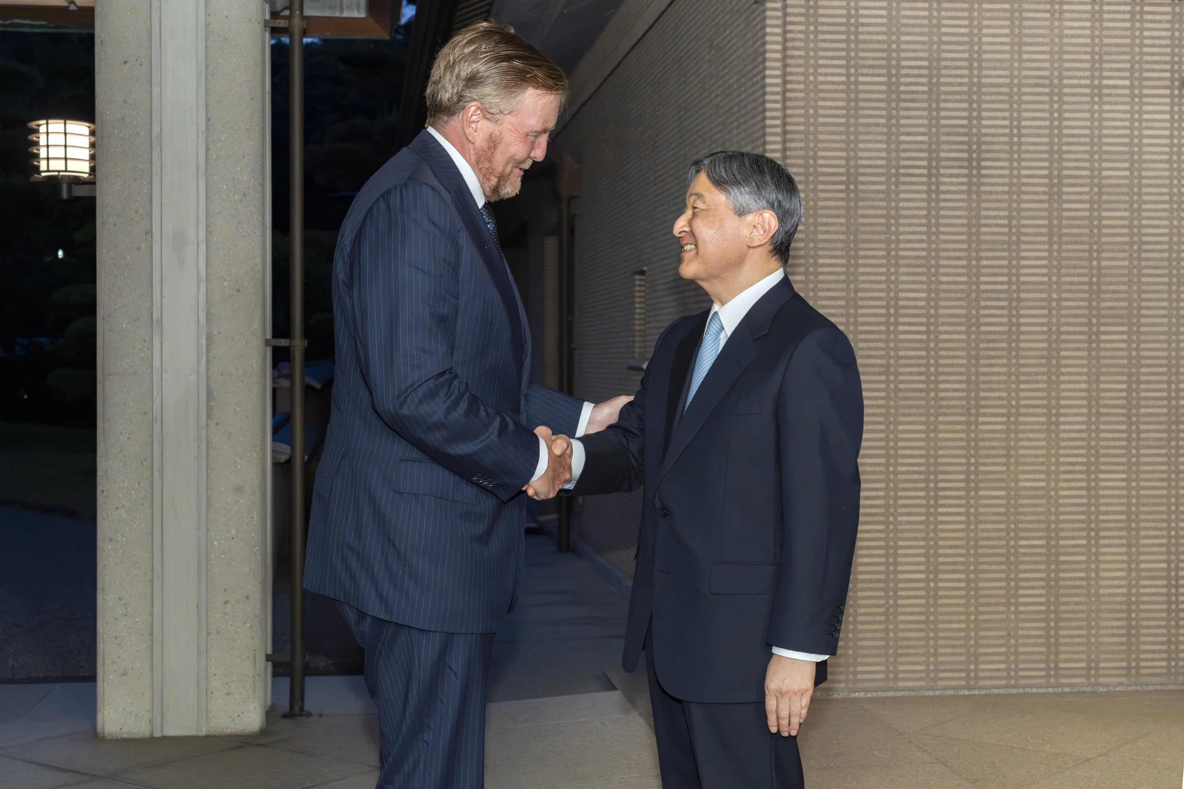 Koning Willem-Alexander en keizer Naruhito in 2025.