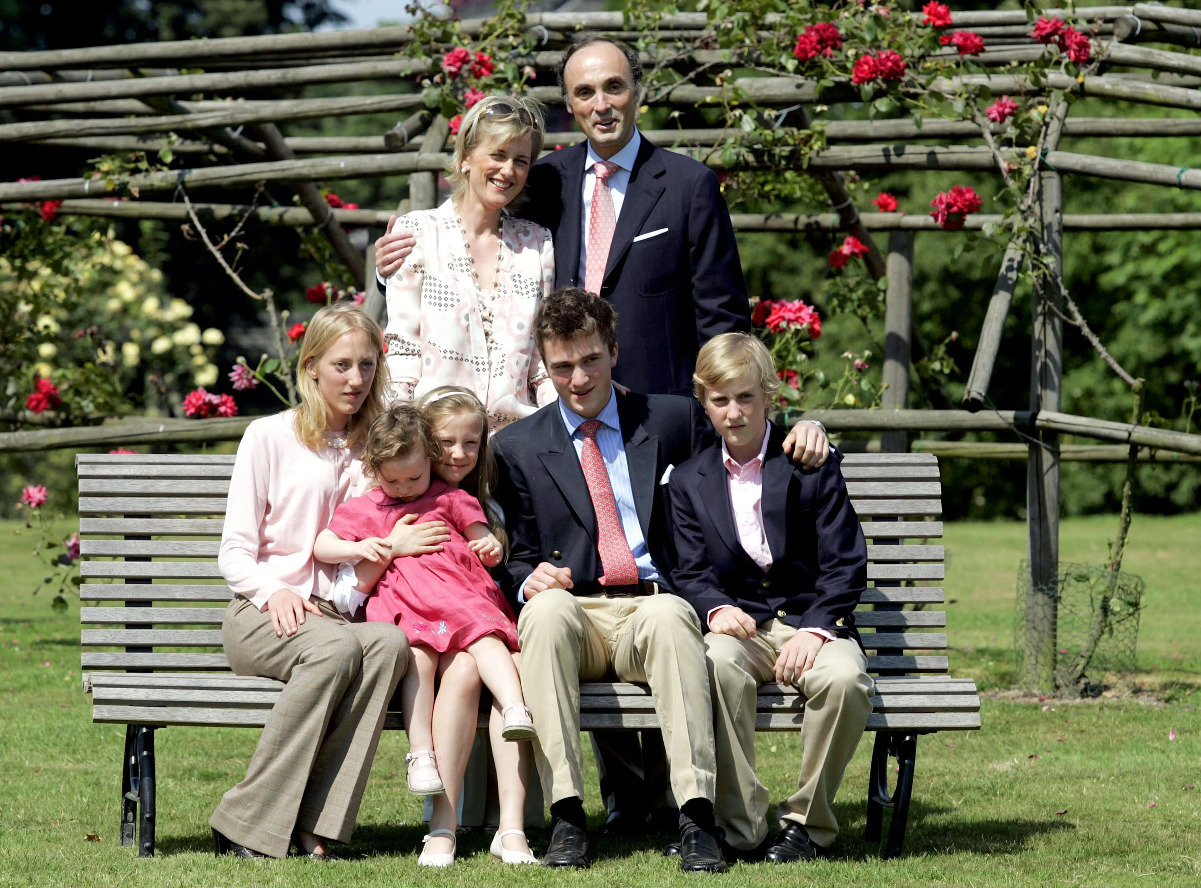 Een gezinsfoto uit 2005.