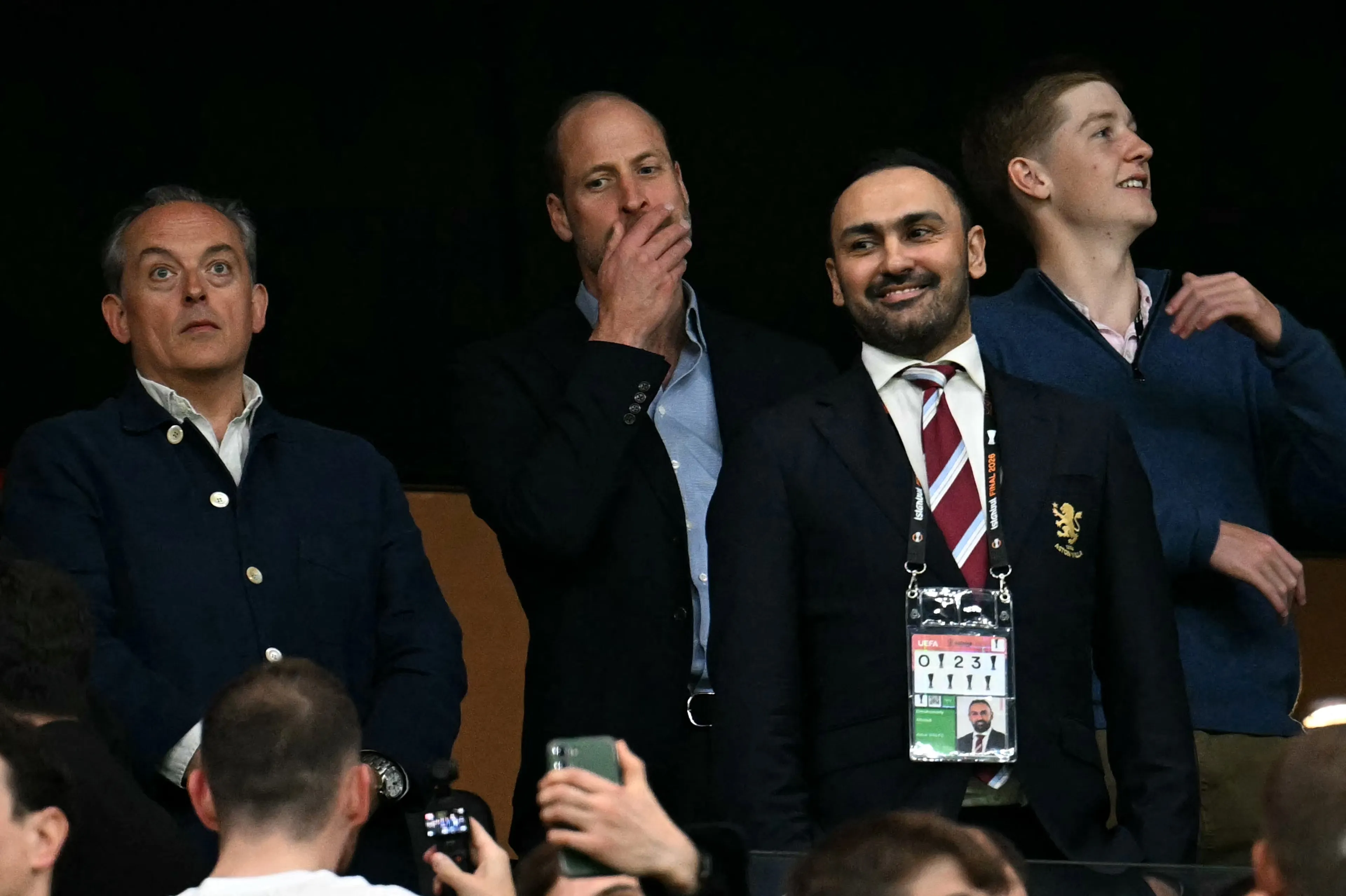 William bij de UEFA Europa League wedstrijd van Aston Villa (mei 2026).