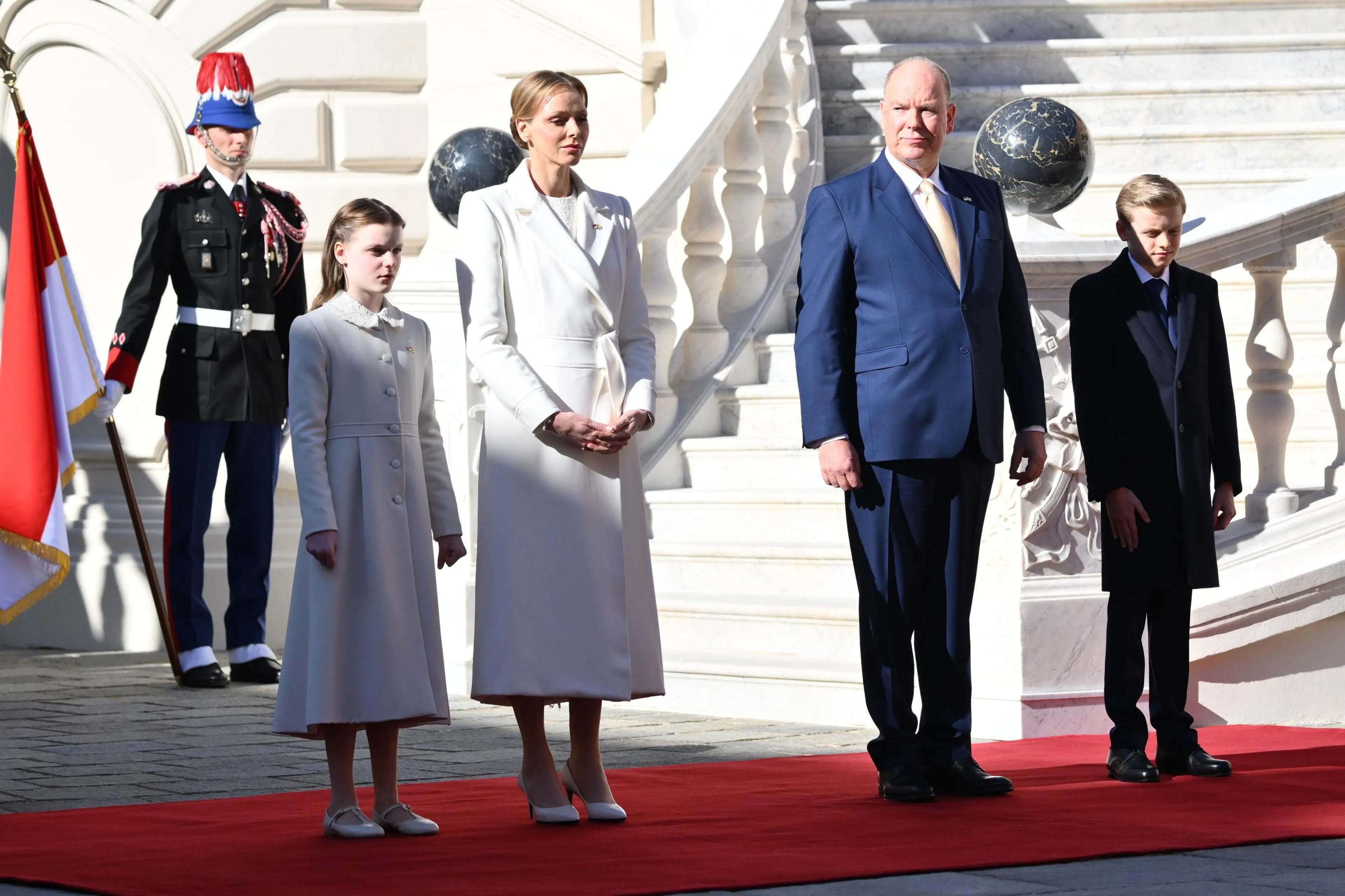 Het gezin van prins Albert.