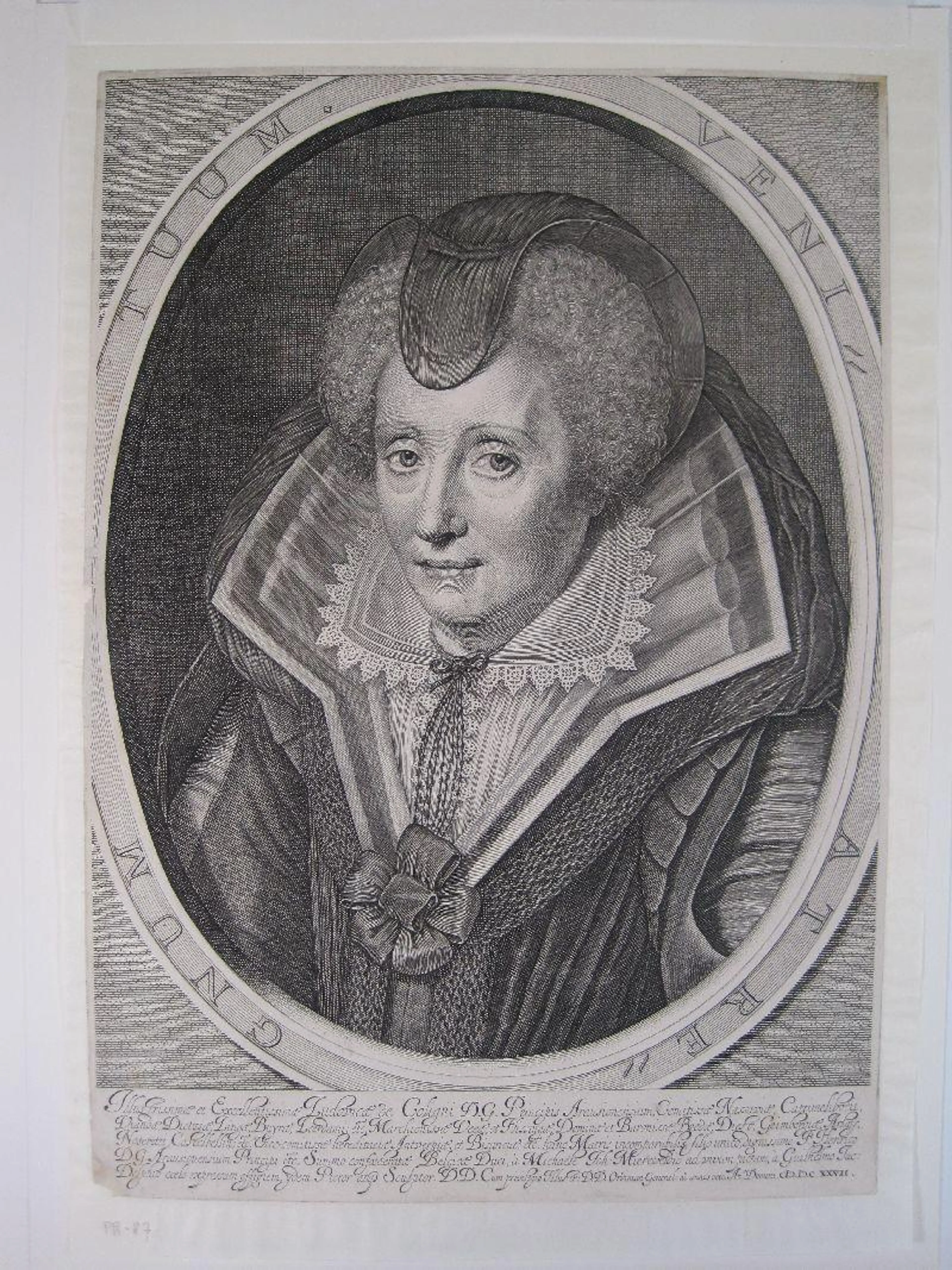Een portret van Louise de Coligny.