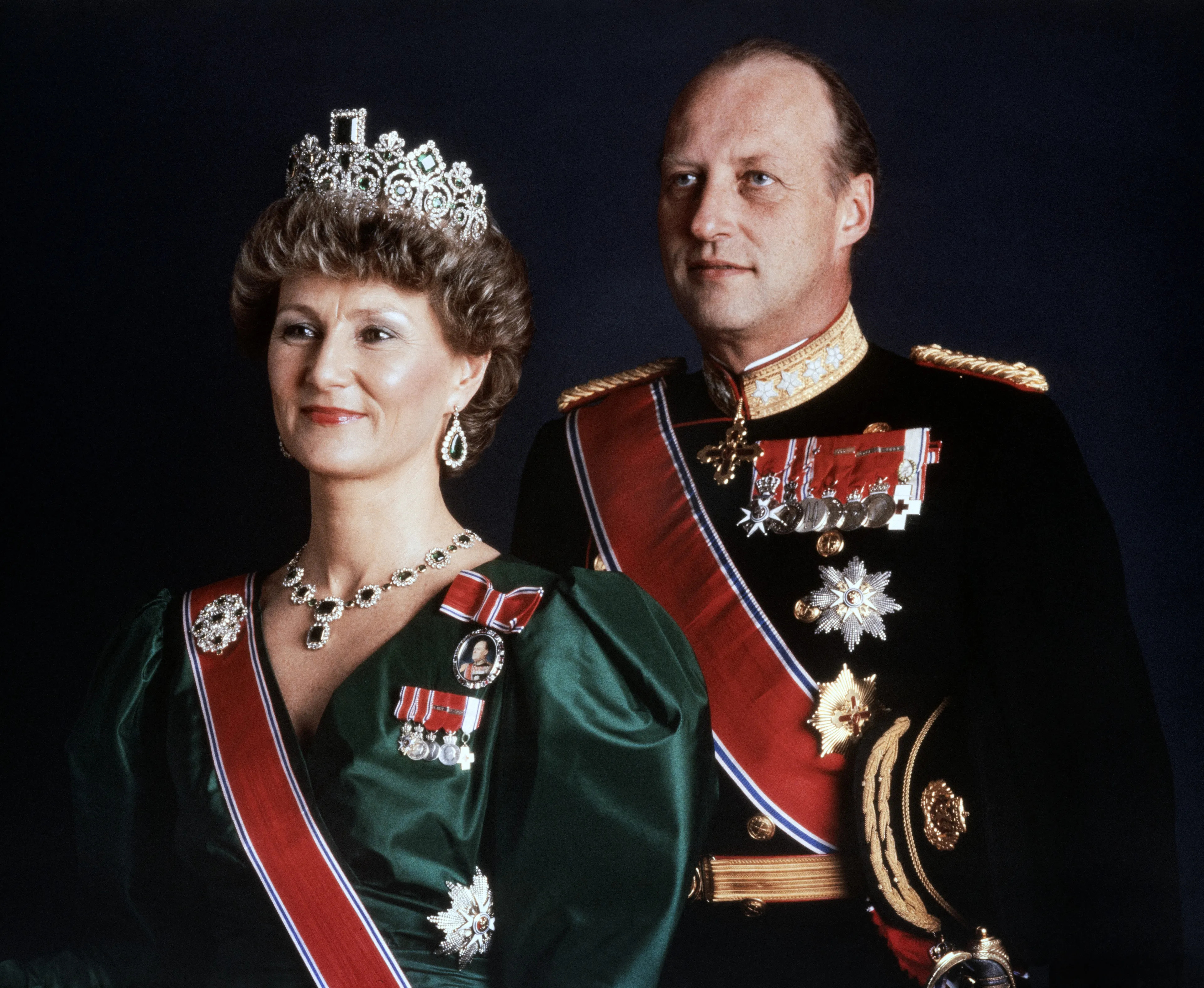 Koning Harald V en koningin Sonja van Noorwegen.