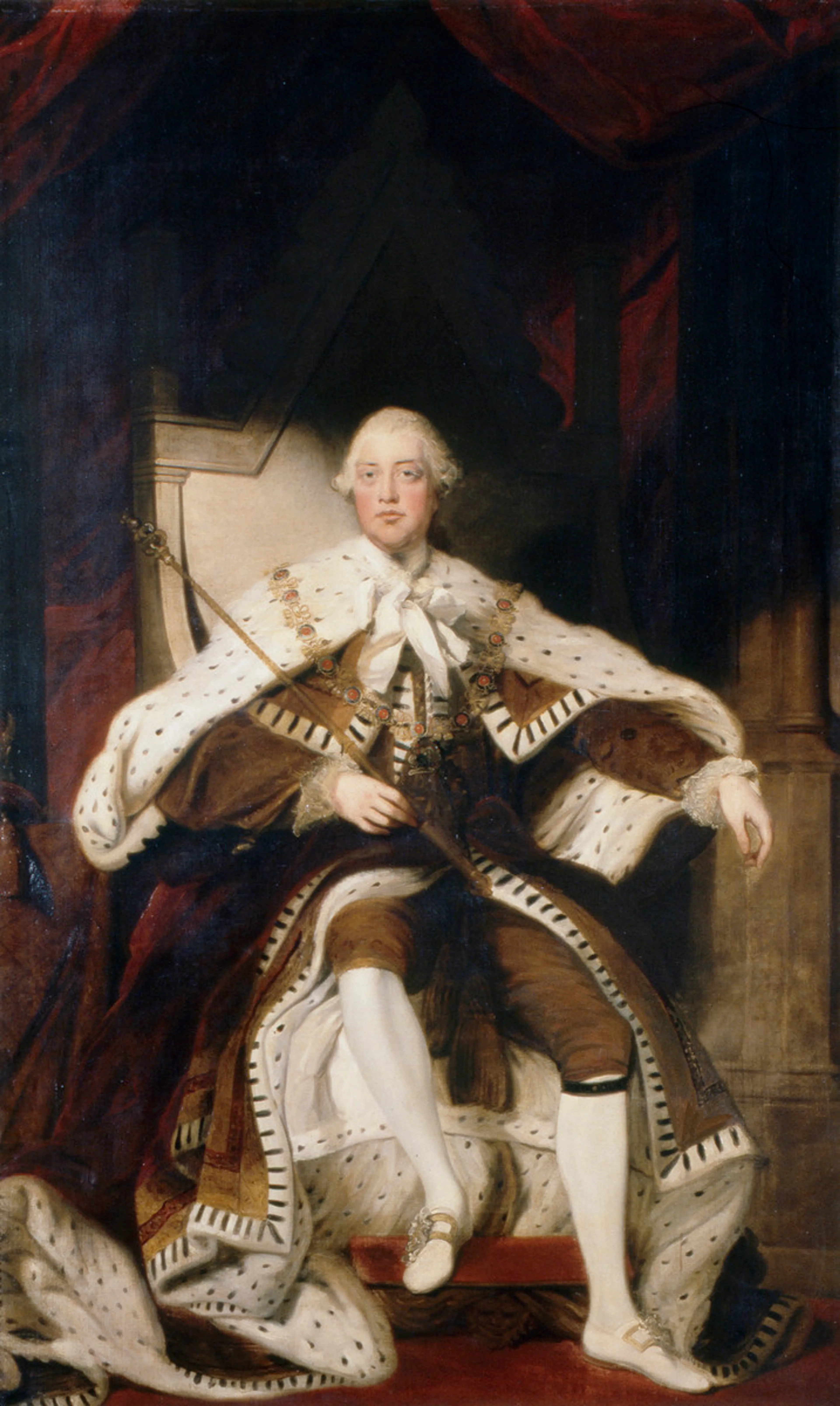 Een schilderij van koning George III.
