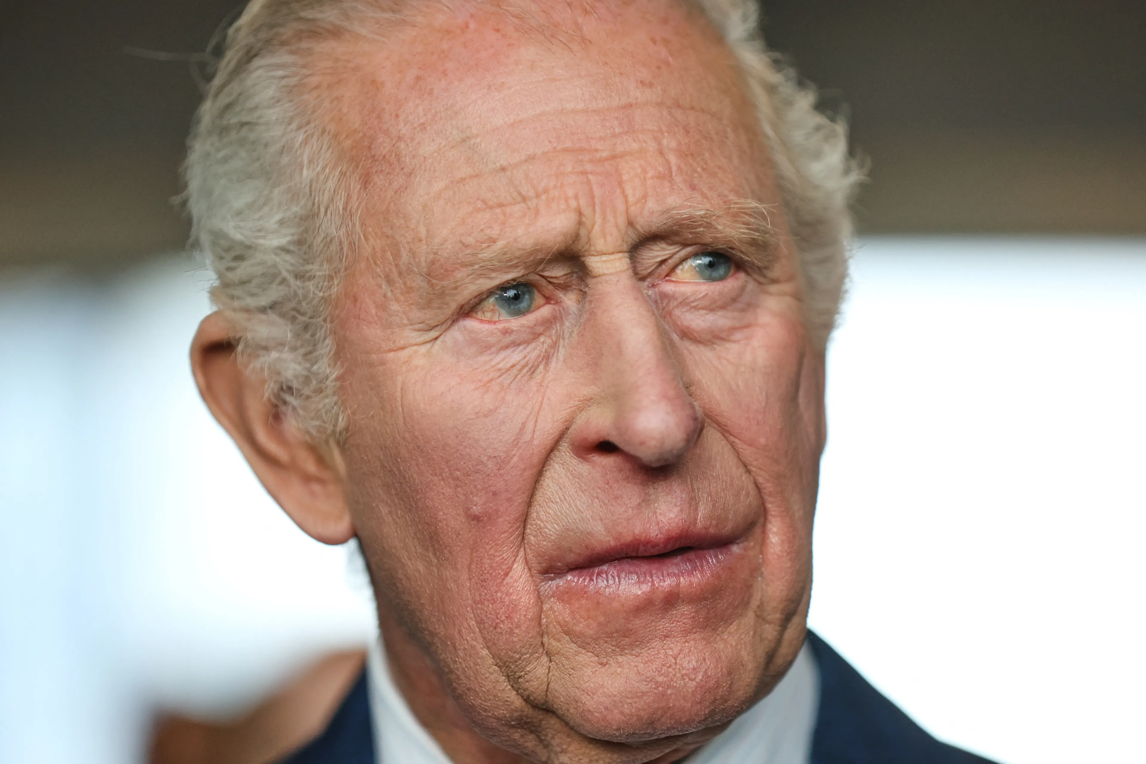 Een close-up van de koning.