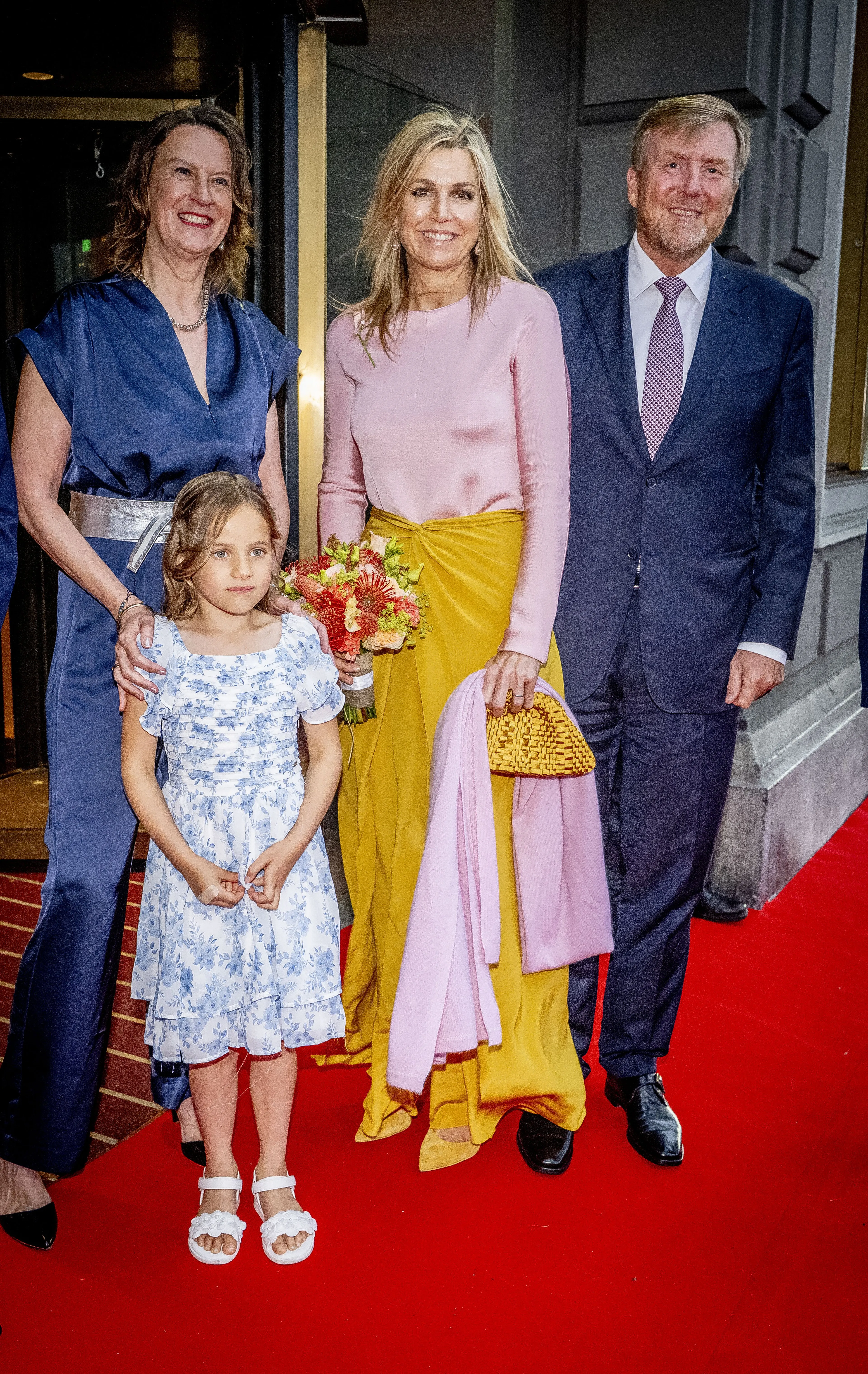 Een foto met het bloemenmeisje.