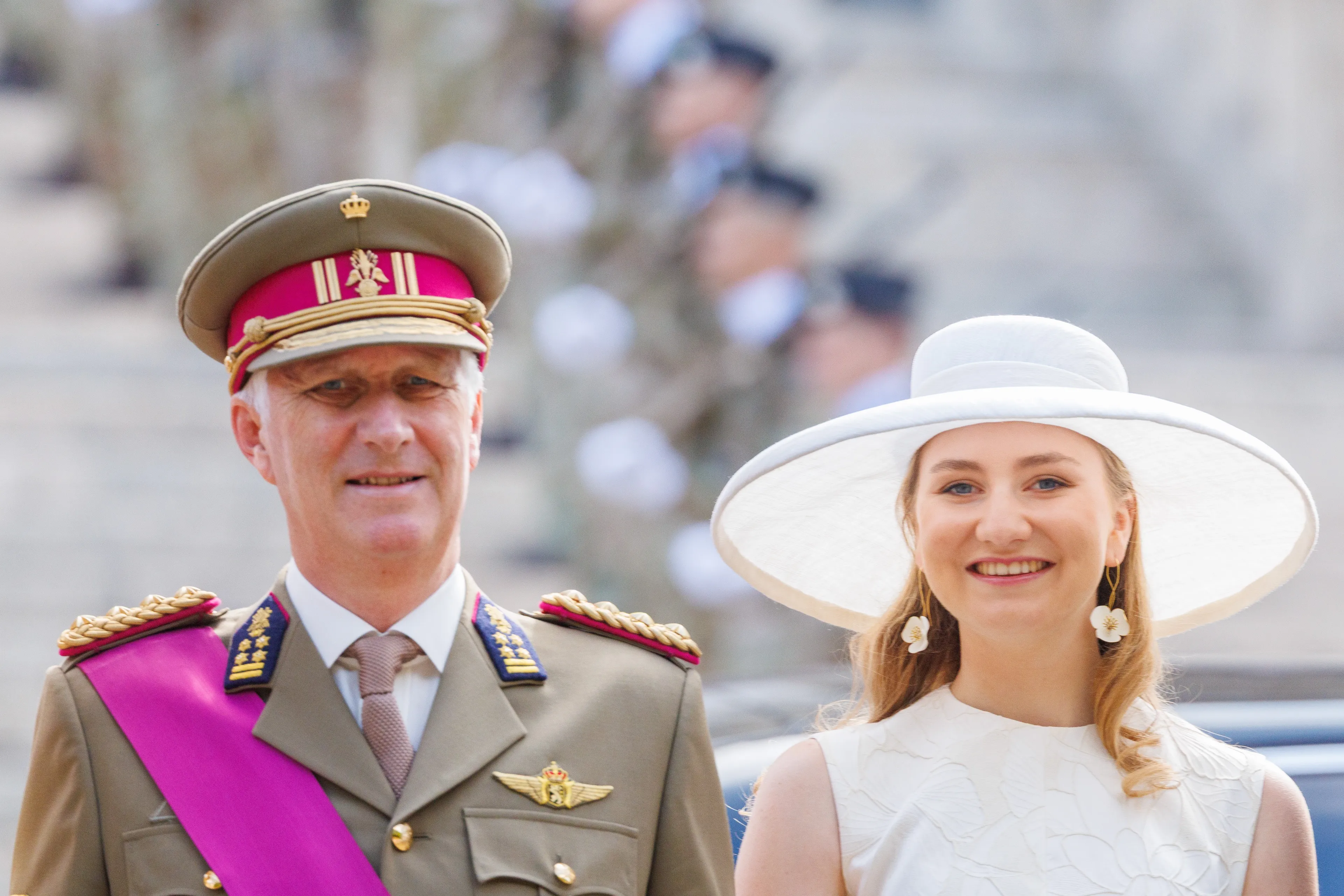 Koning Filip en prinses Elisabeth.