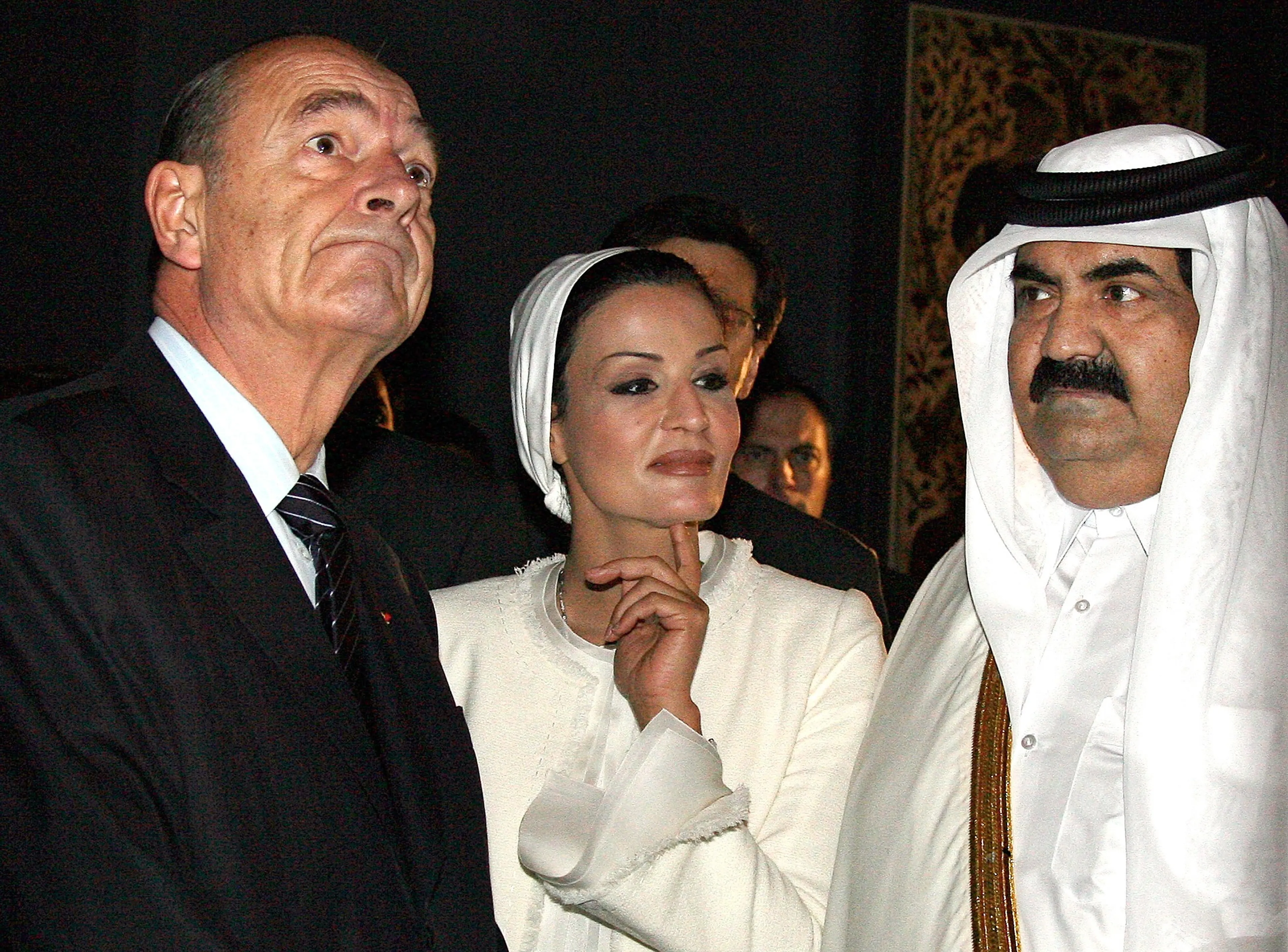 Sheikha Moza en Sheikh Hamad (2006).