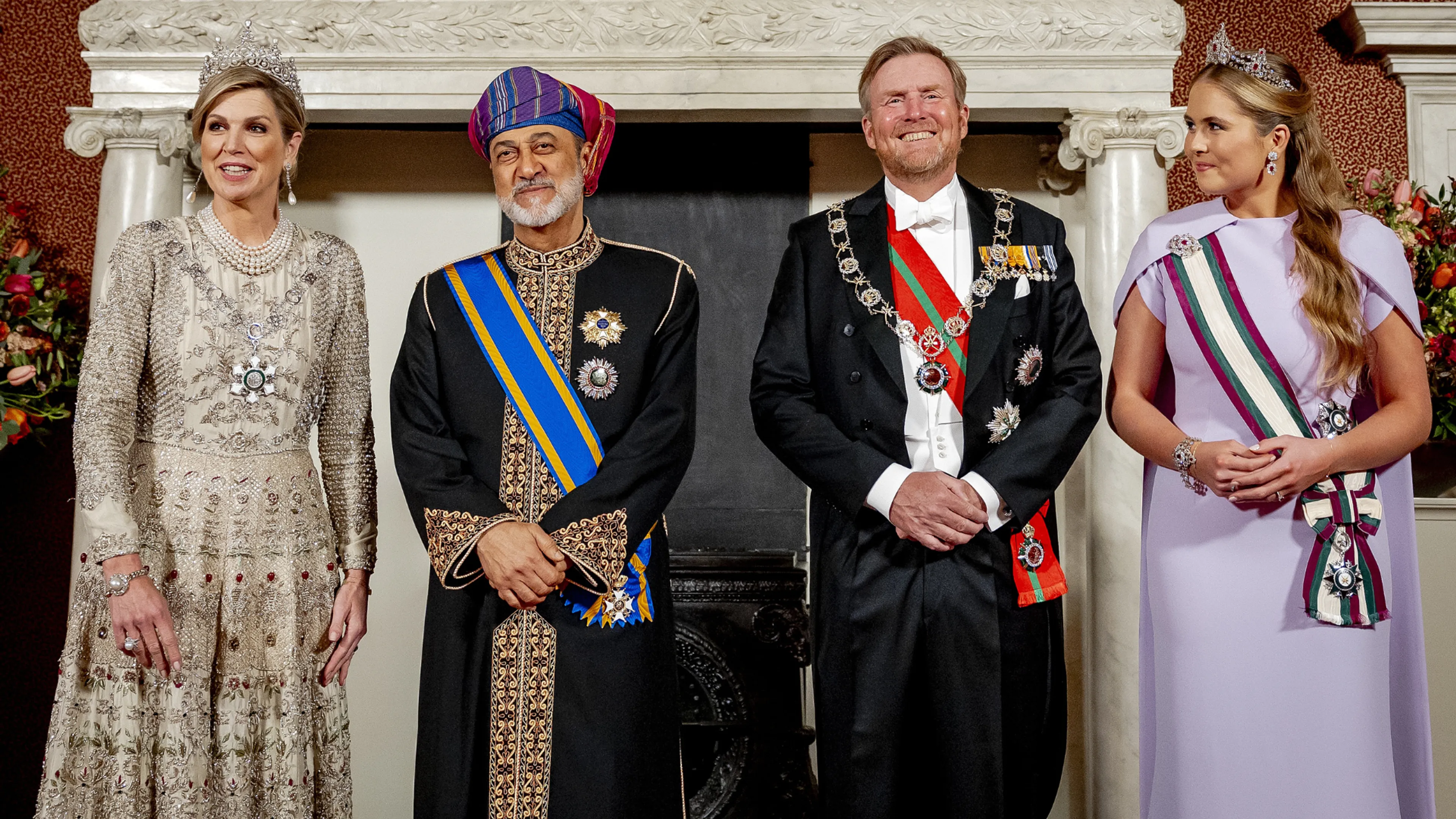 Déze prins en prinses waren gisteren ook bij het staatsbanket