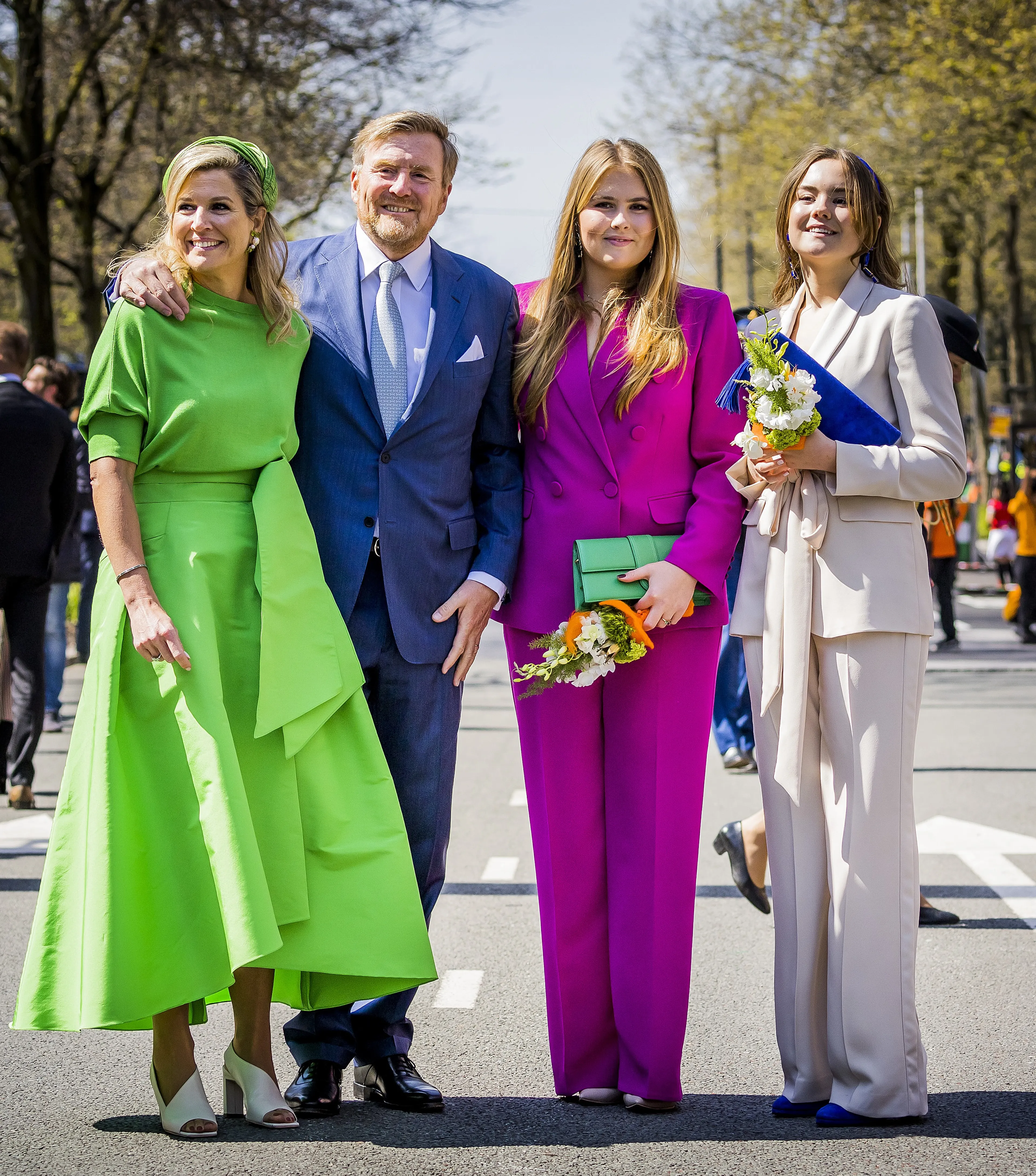 De look had ze eerder al aan bij Koningsdag 2023.